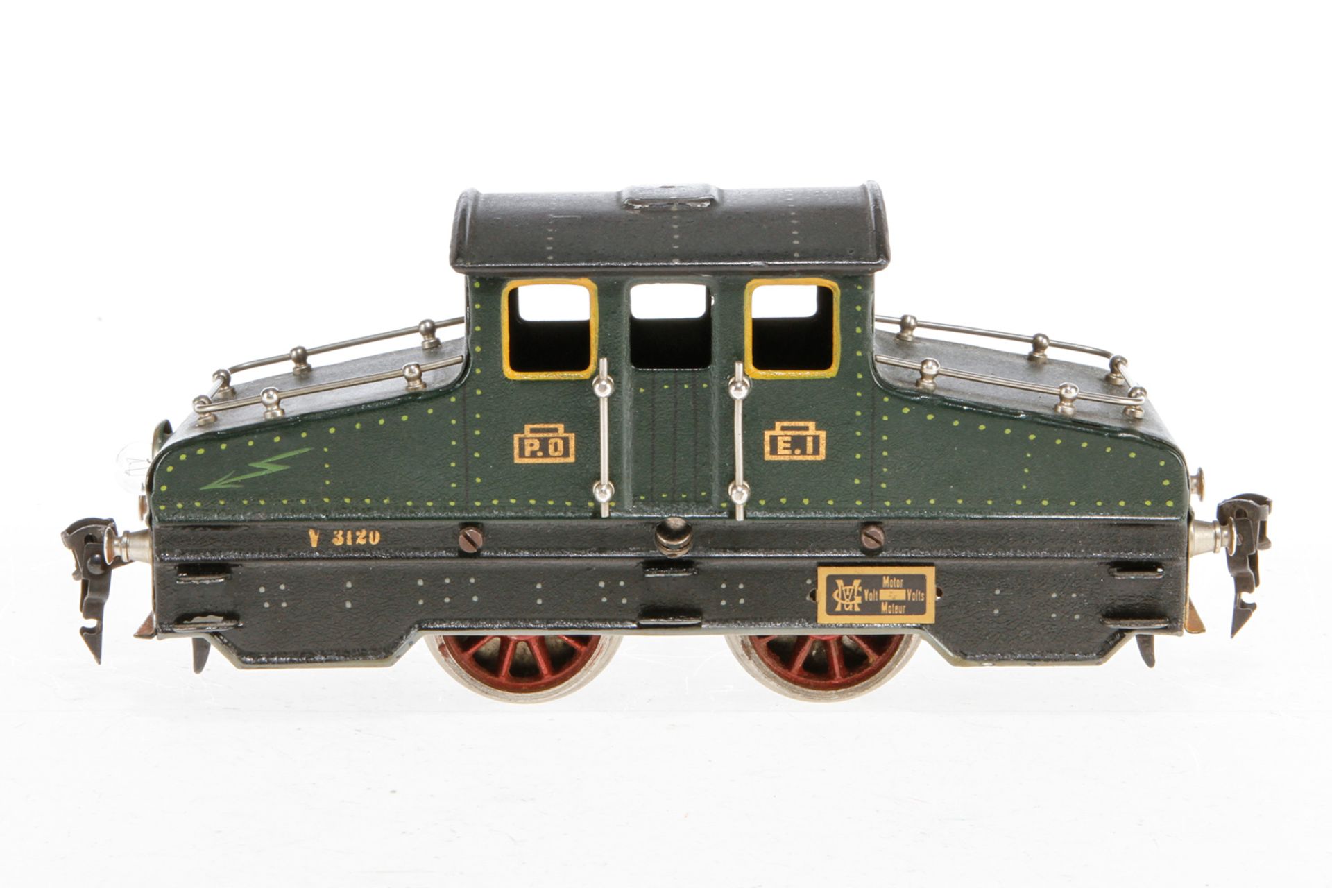 Märklin E-Lok V 3120, S 0, grün, ohne Motor, nicht vollständig, als Ersatzteil