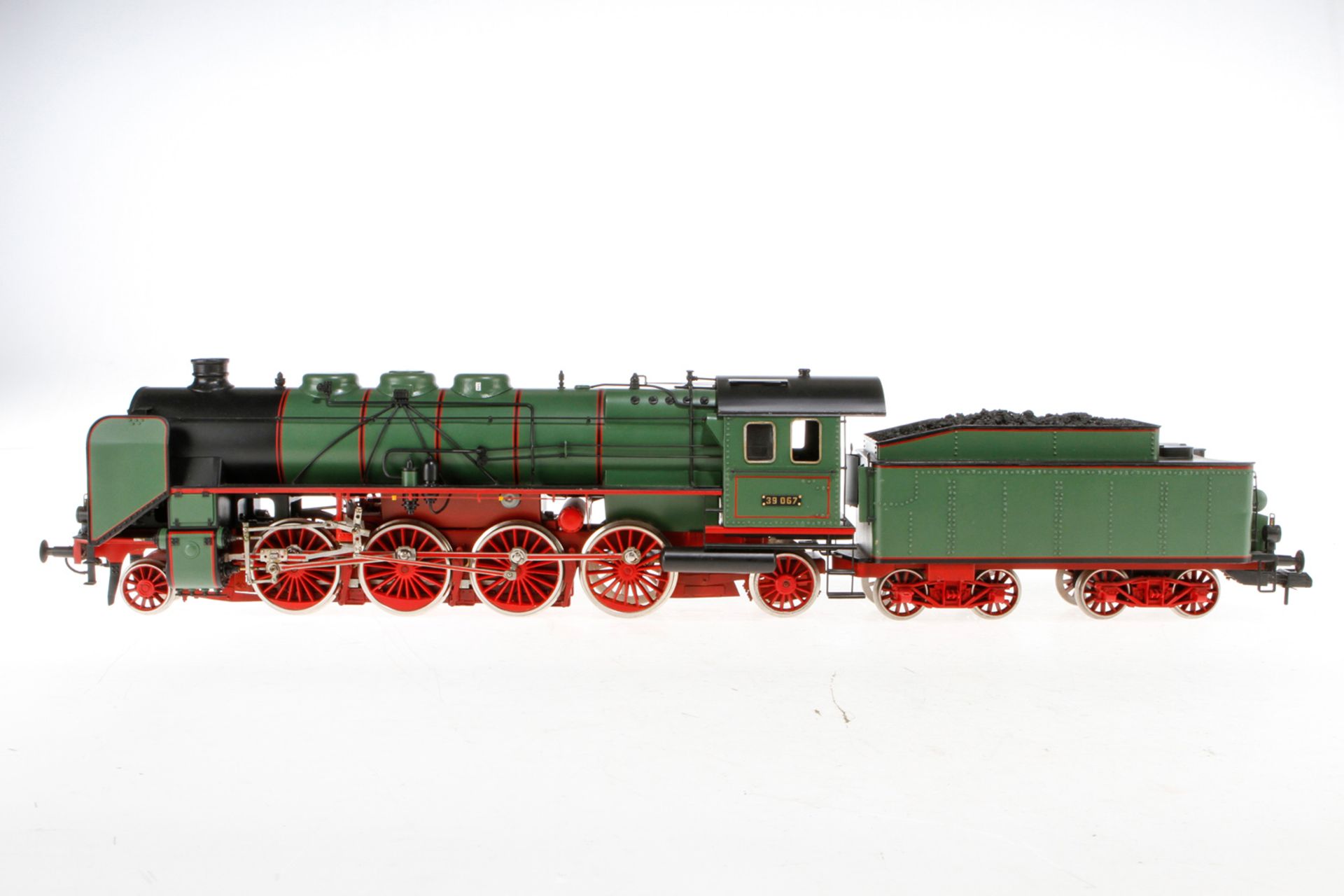1-D-1 Schlepptenderlok "39 067", S 1, Metall, grün/schwarz, mit Märklin-Motor, Alterungsspuren,