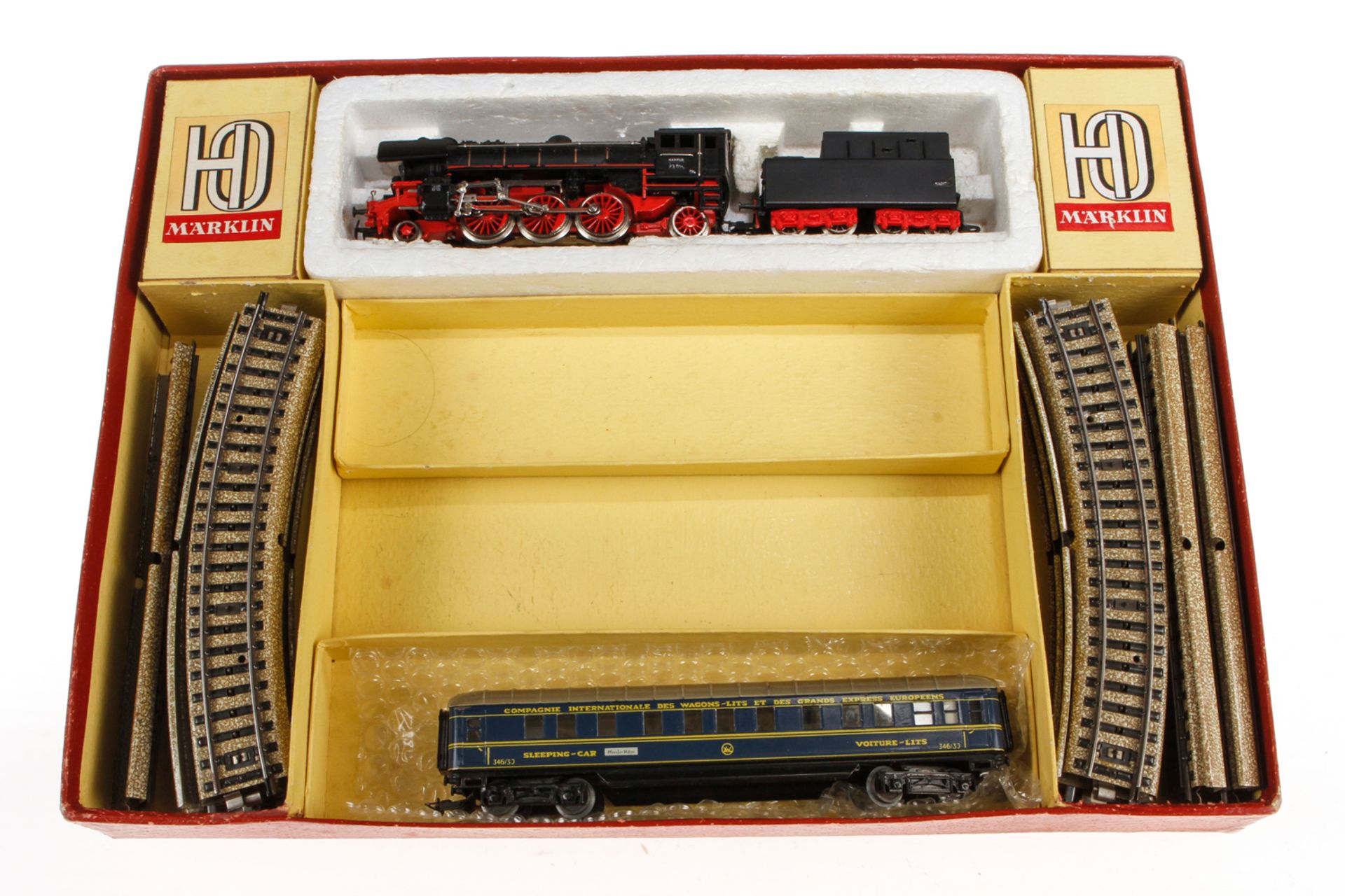 Märklin Zugpackung 3105, S H0, mit Schlepptenderlok, 1 Wagen und Schienenmaterial, nicht