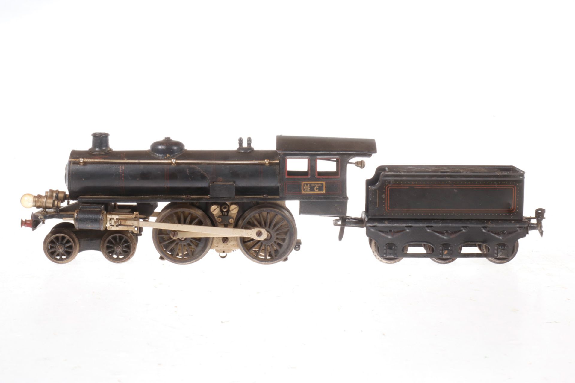 Märklin 2-B Dampflok E 65/13041, mit 3A-Tender, S 1, elektr., gealterter Lack, farbliche