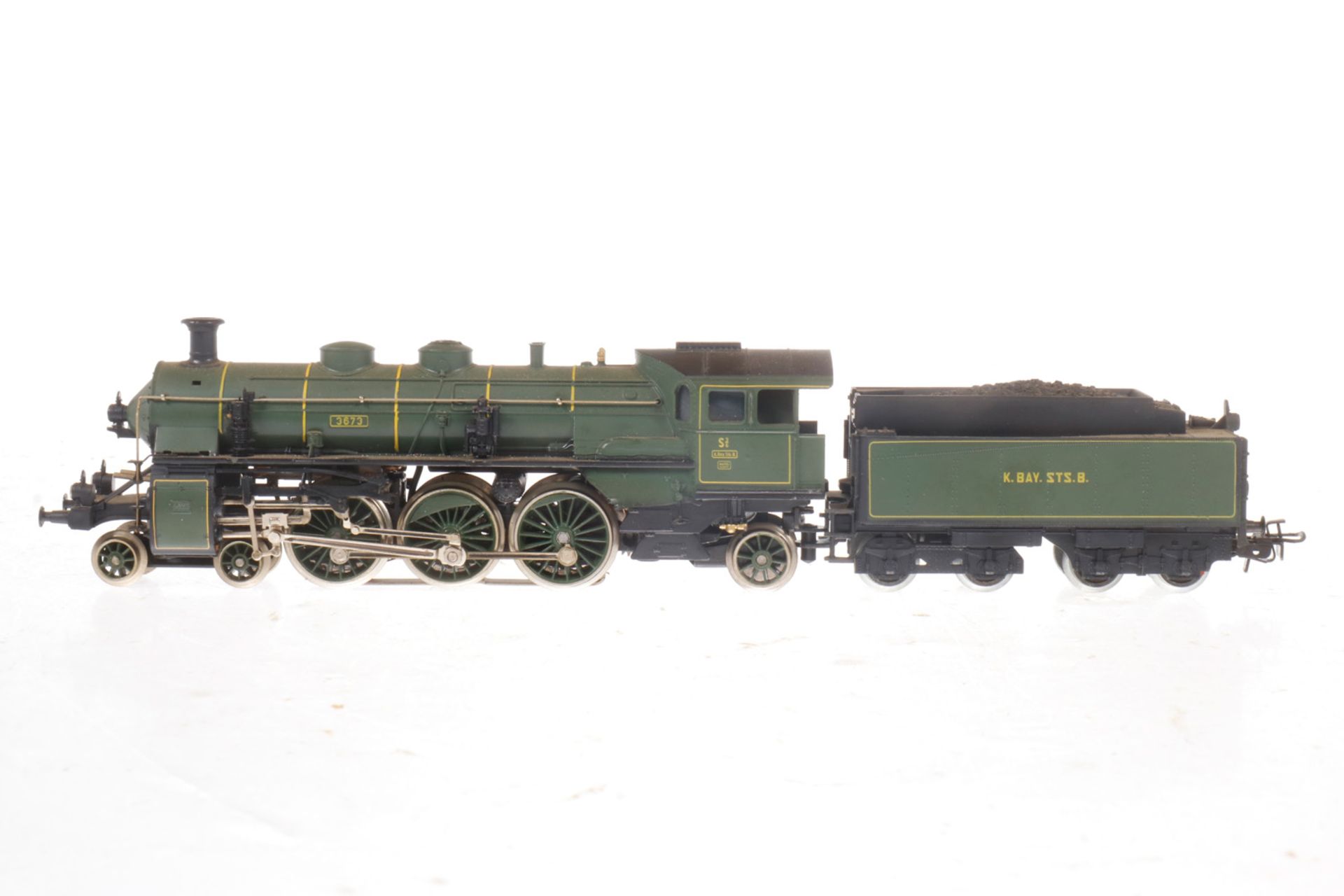 Märklin 2-C-1 Schlepptenderlok "3673", S H0, grün, Z 3 Märklin 2-C-1 Schlepptenderlok "3673", S H0,