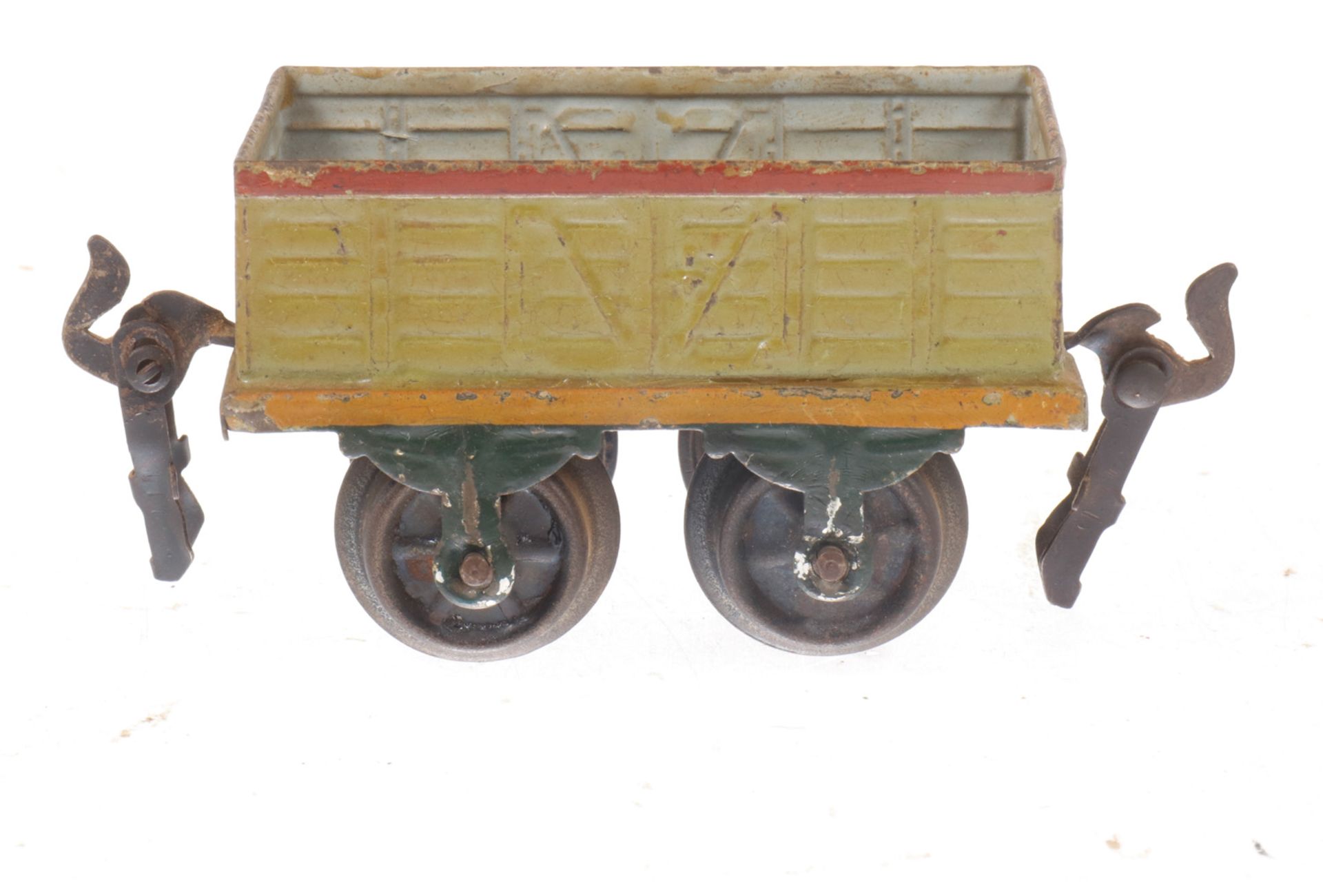 Märklin offener Güterwagen, S 0, uralt, HL, Alterungs- und Gebrauchsspuren, L 8, Z 2-3