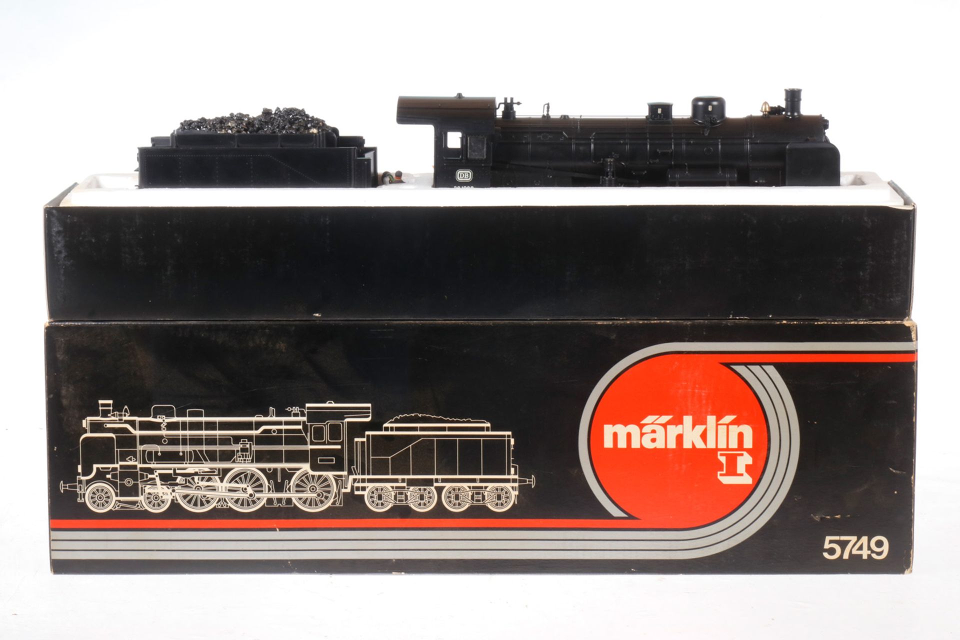 Märklin Lok 5749 "381090", S 1, Kleinteile tw besch., Lagerspuren, OK verschmutzt/vergilbt, sonst Z