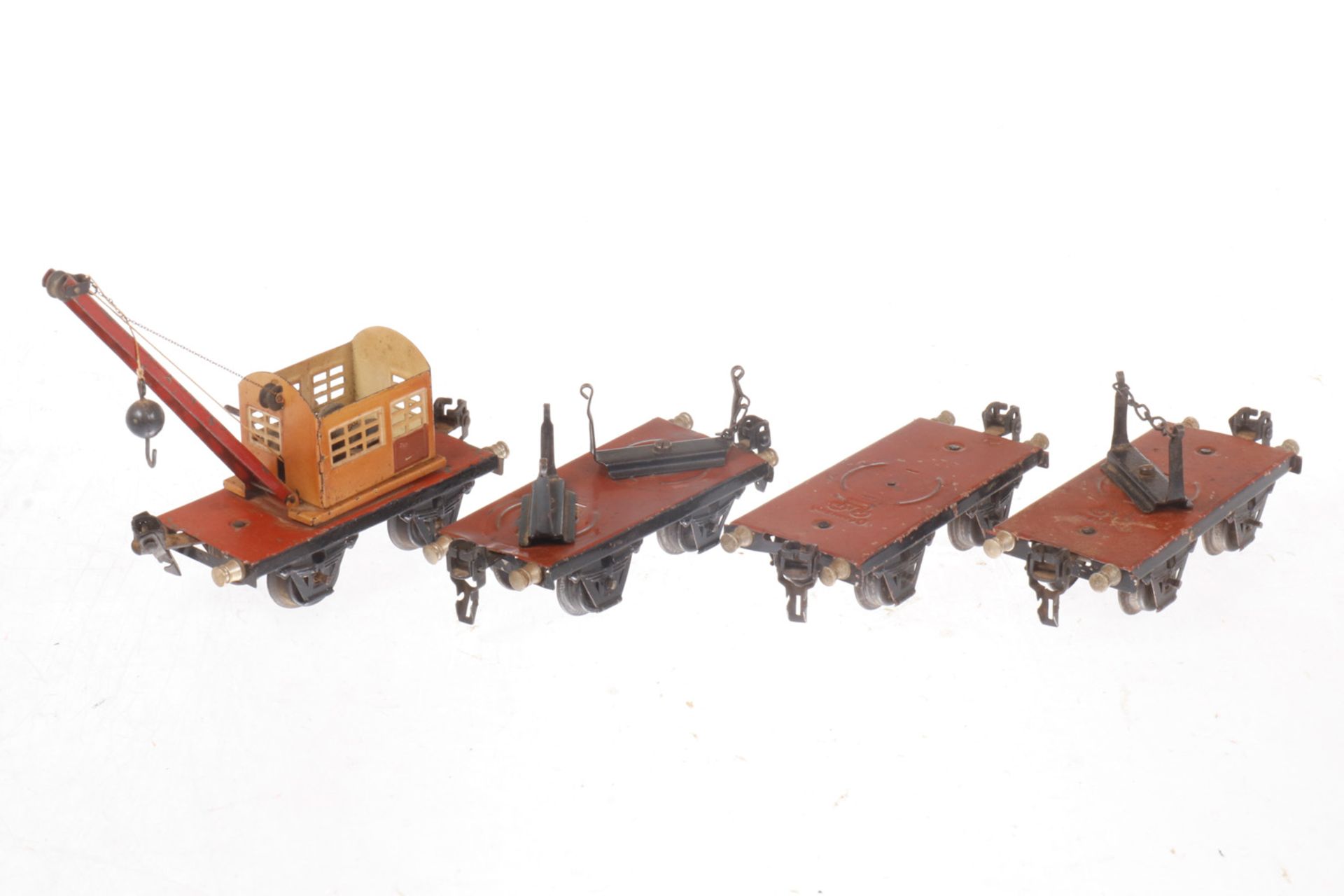4 Märklin Güterwagen, S 0, Alterungs- und Gebrauchsspuren, LS, tw NV, L 13, Z 3-4