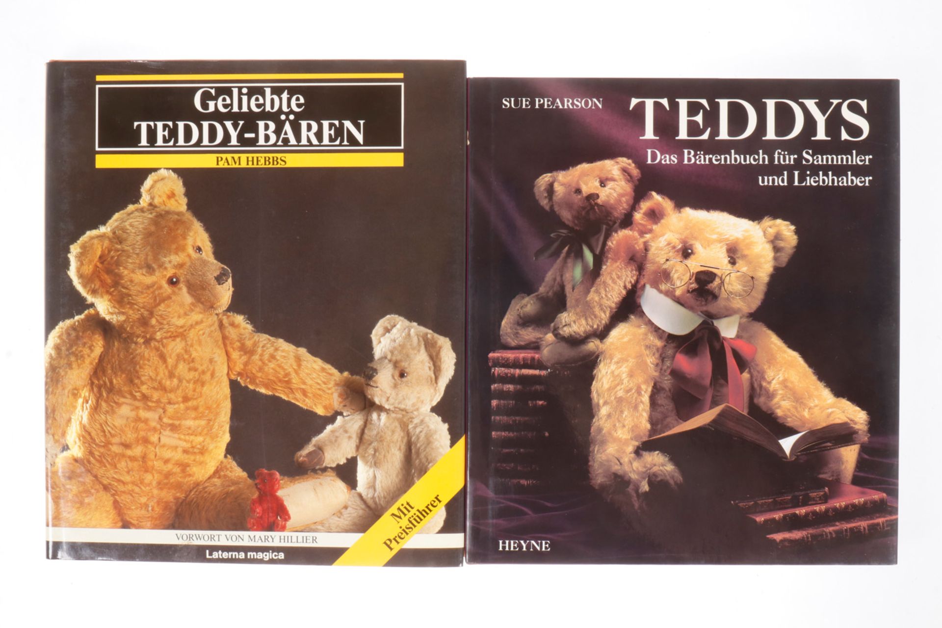 2 Bücher "Teddys" und "Geliebte Teddy-Bären", Alterungsspuren 2 Bücher "Teddys" und "Geliebte