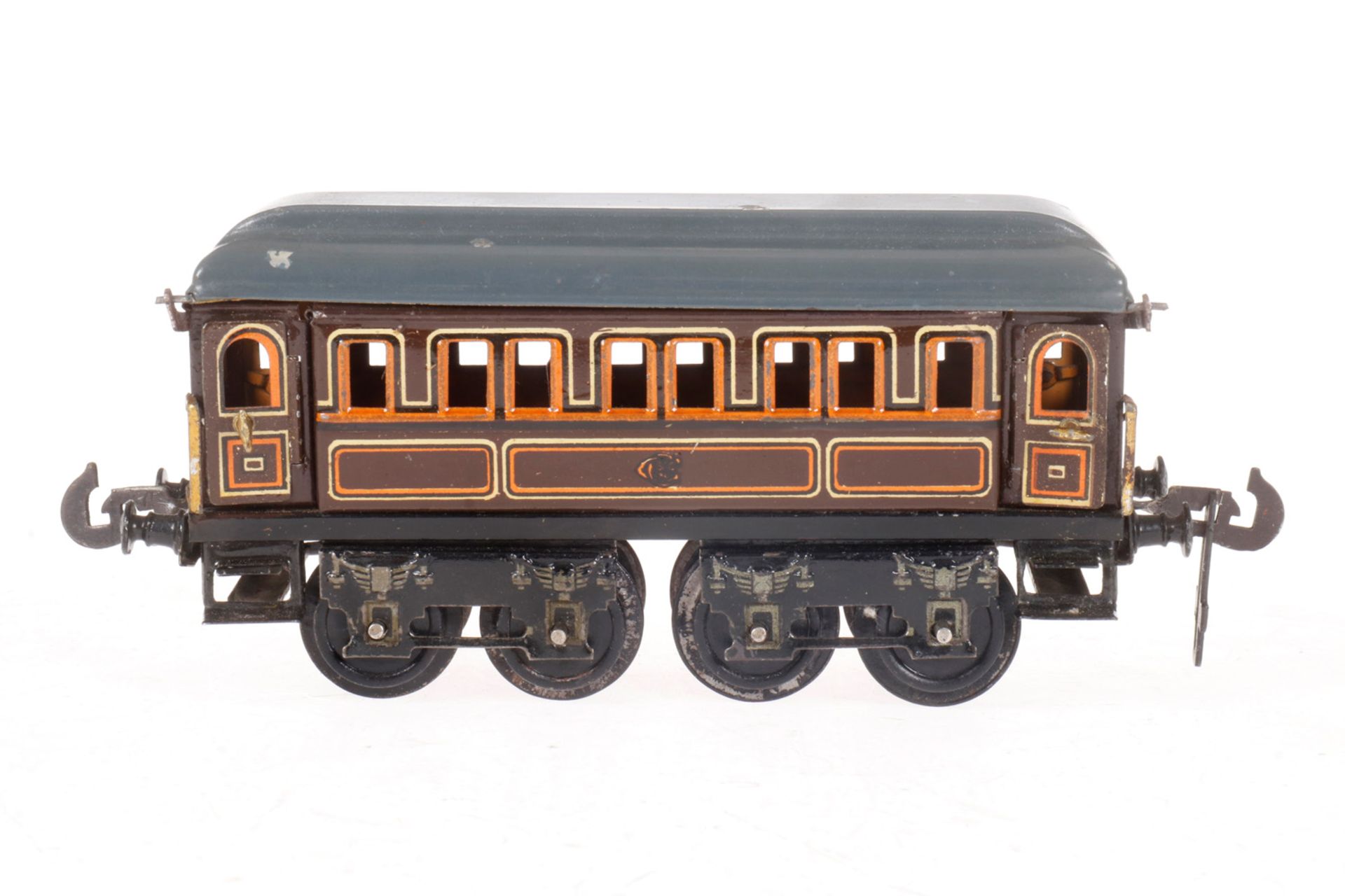 Carette Personenwagen, S 0, CL, mit Inneneinrichtung und 4 AT, LS und gealterter Lack, L 17, Z 2-3