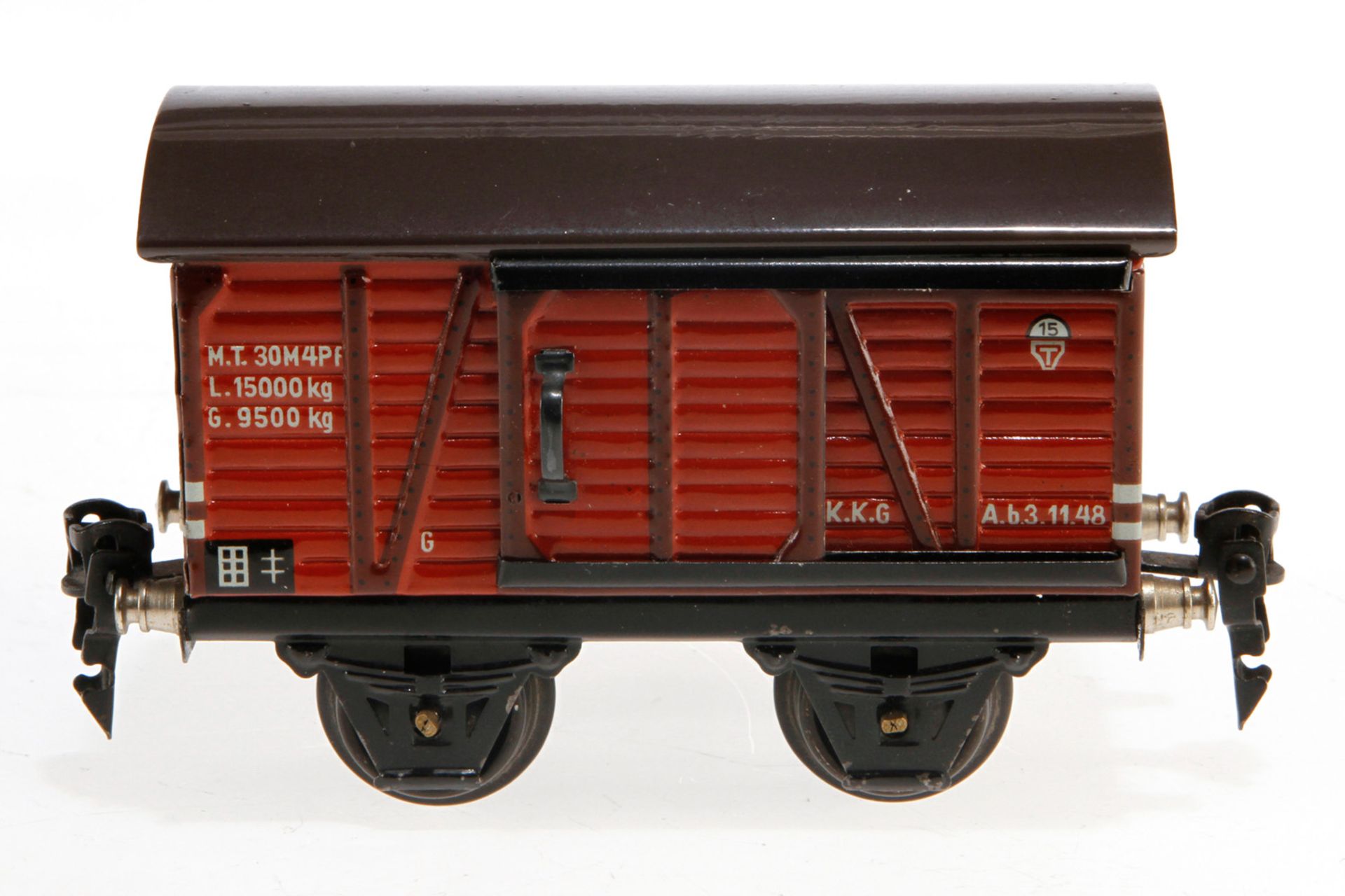 Märklin gedeckter Güterwagen 1681, S 0, CL, mit 1 ST, LS, L 13, Z 2