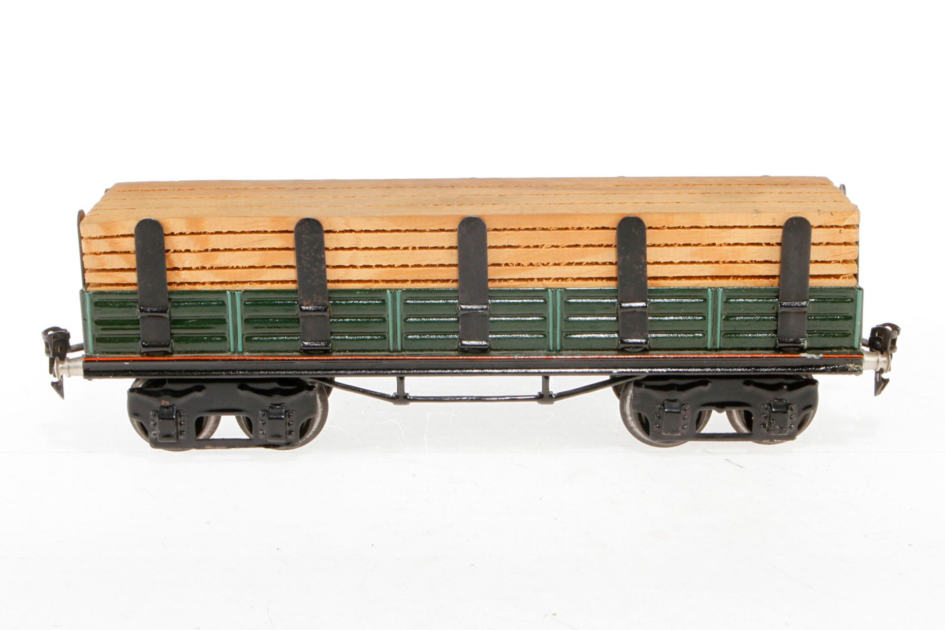 Märklin Rungenwagen 1952, S 1, HL, LS und gealterter Lack, L 31,5, Z 2-3