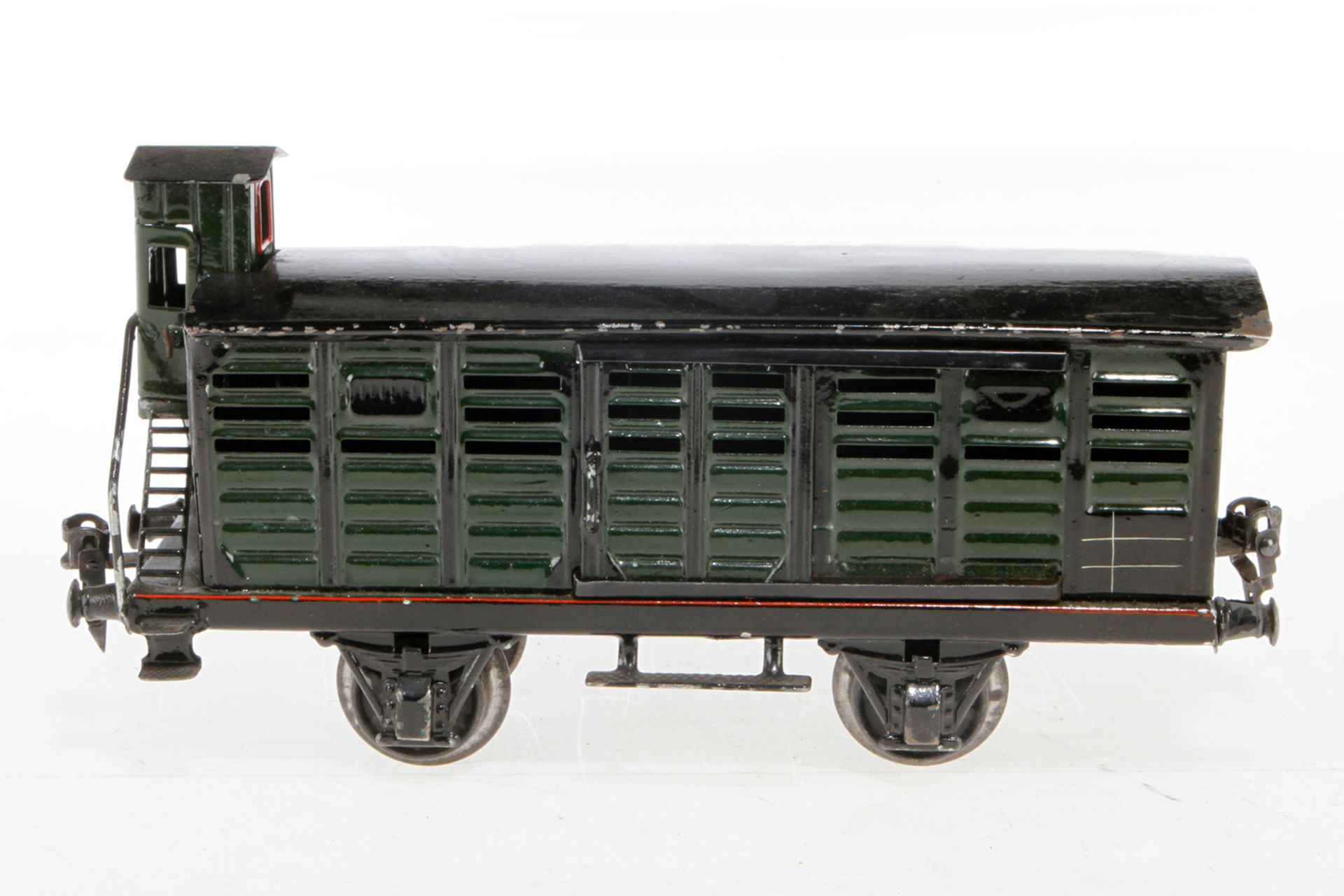 Märklin Viehwagen 1989, S 1, HL, mit BRHh und 2 ST, LS und gealterter Lack, L 24, Z 2-3