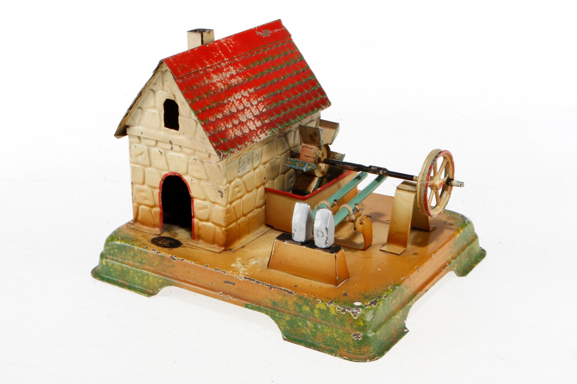 Doll Wassermühle mit Hammerwerk, HL, LS und Alterungsspuren, L 18, Z 2-3