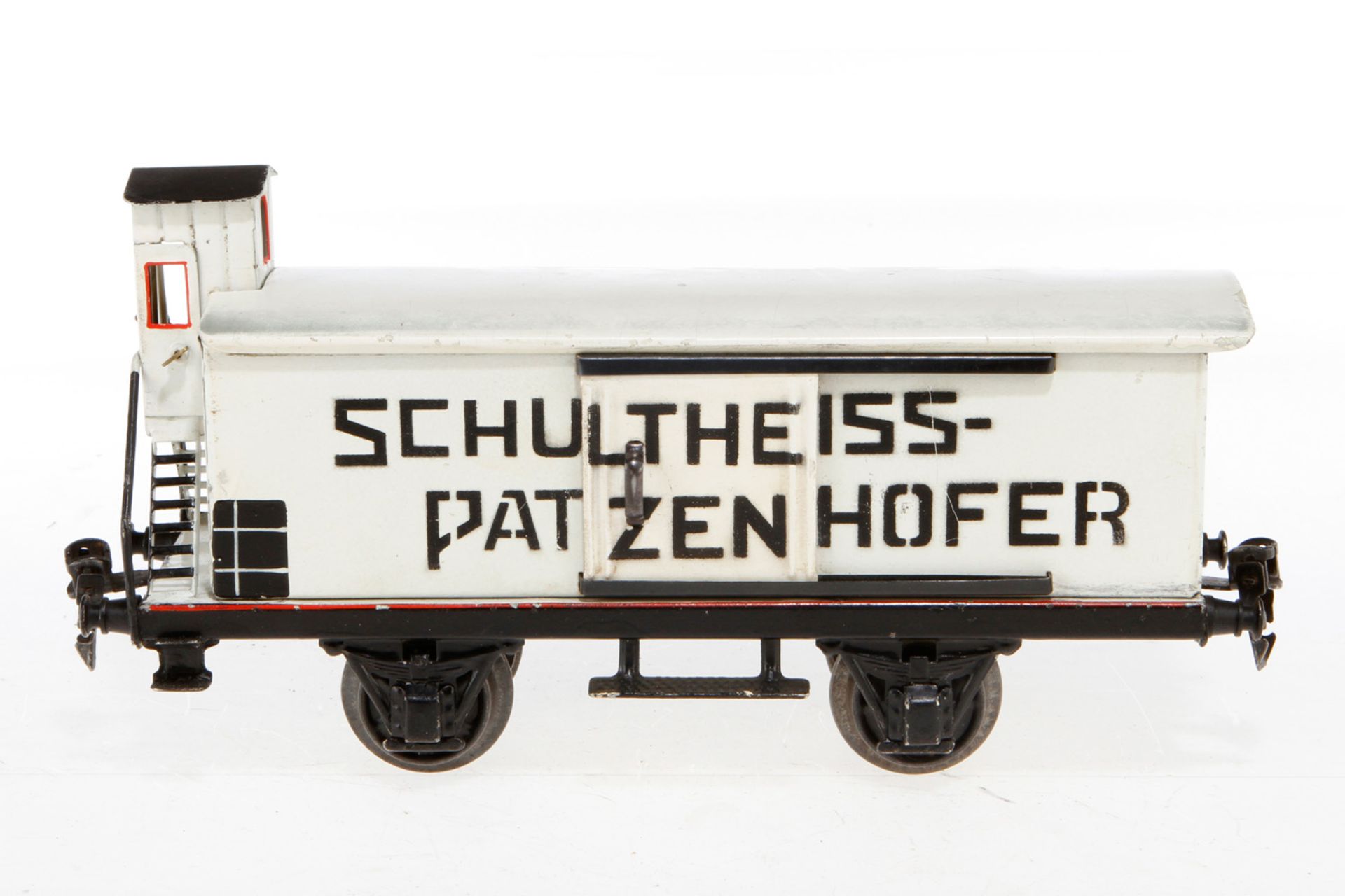 Märklin Schultheiss-Patzenhofer Bierwagen 1988, S 1, HL, mit BRHh und 2 ST, LS tw ausgebessert,