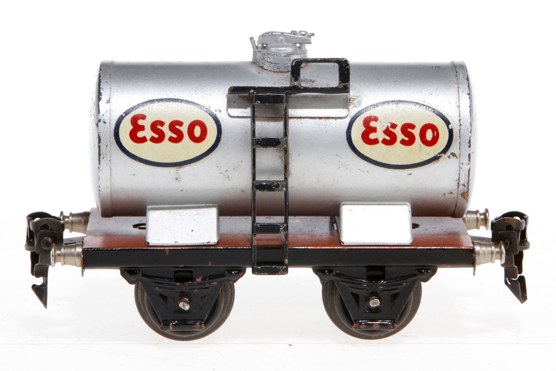 Märklin Esso Kesselwagen 1674, S 0, HL, LS und gealterter Lack, L 13, Z 2-3