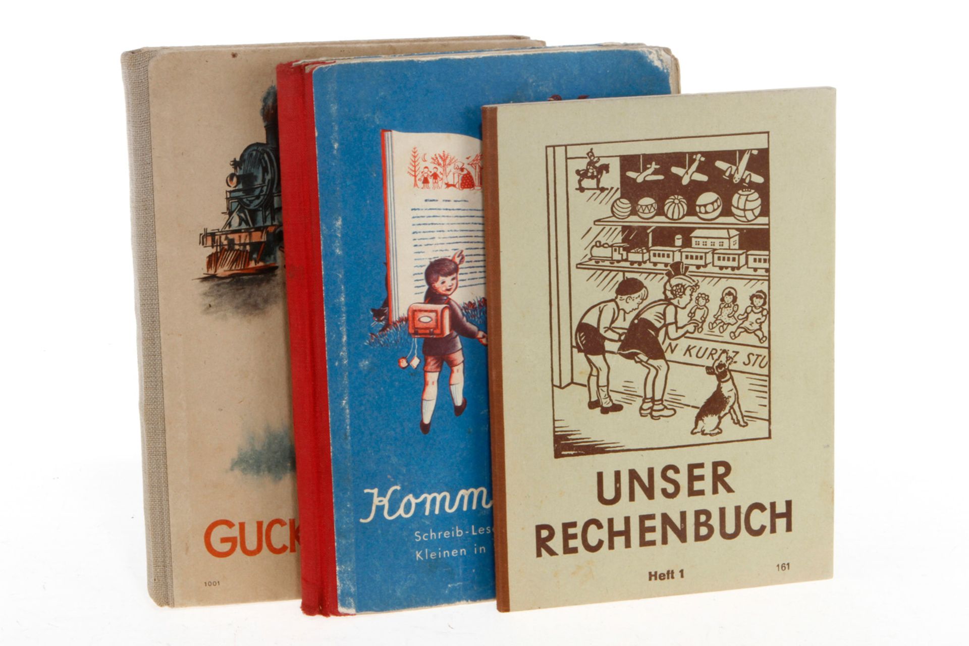 5 Kinderbücher/Hefte, 50er Jahre, Alterungsspuren