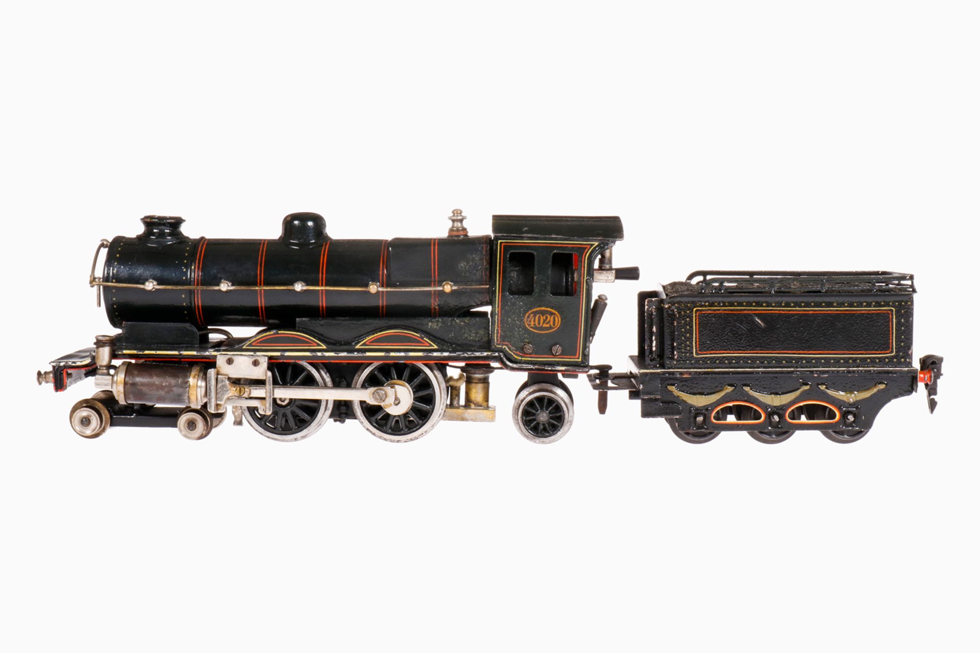 Märklin 2-B-1 Dampflok CE 4020 LNWR, mit 3A-Tender, S 0, spiritusbetrieben, Sonderlackierung "