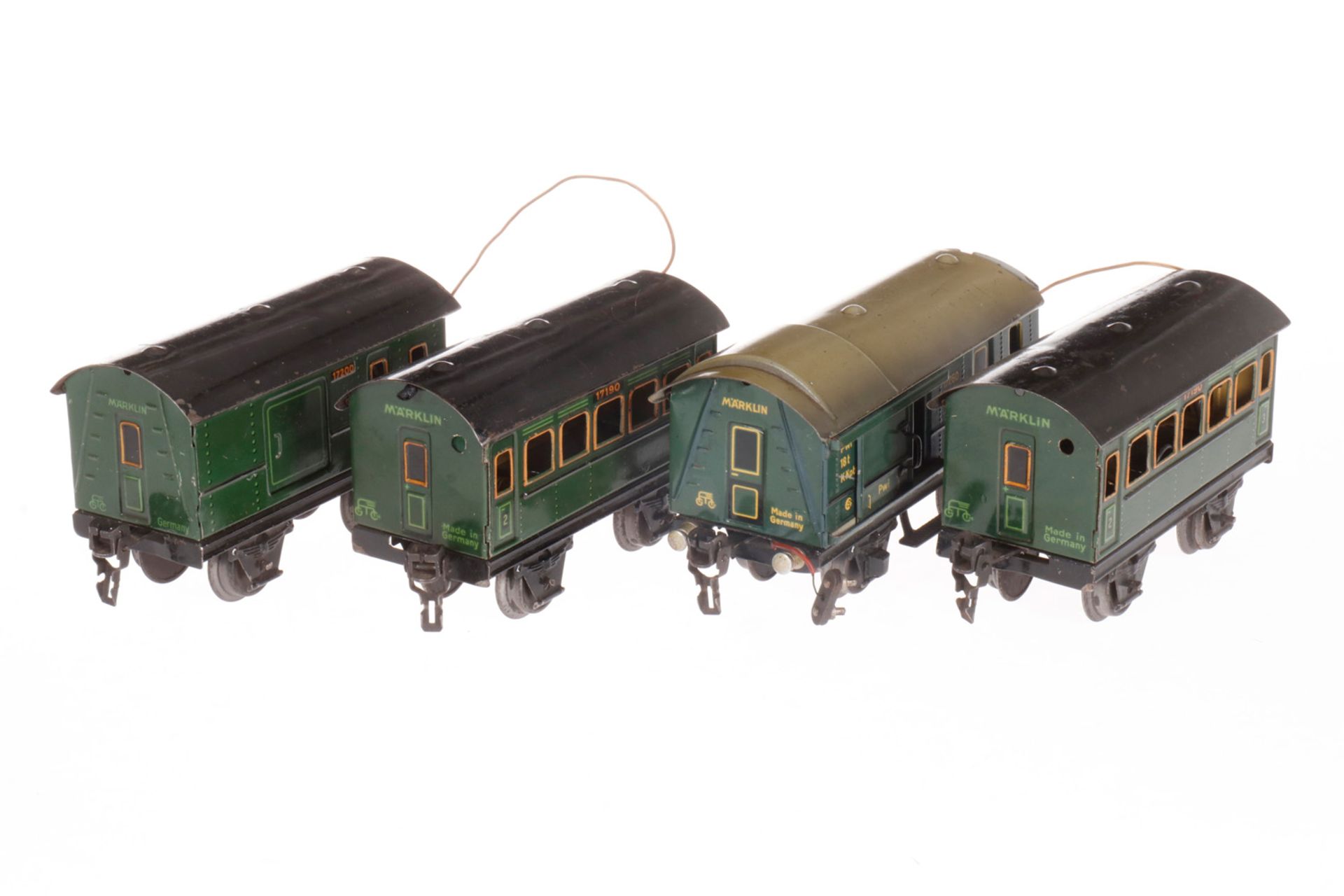 4 Märklin Wagen, S 0, CL, Z 4