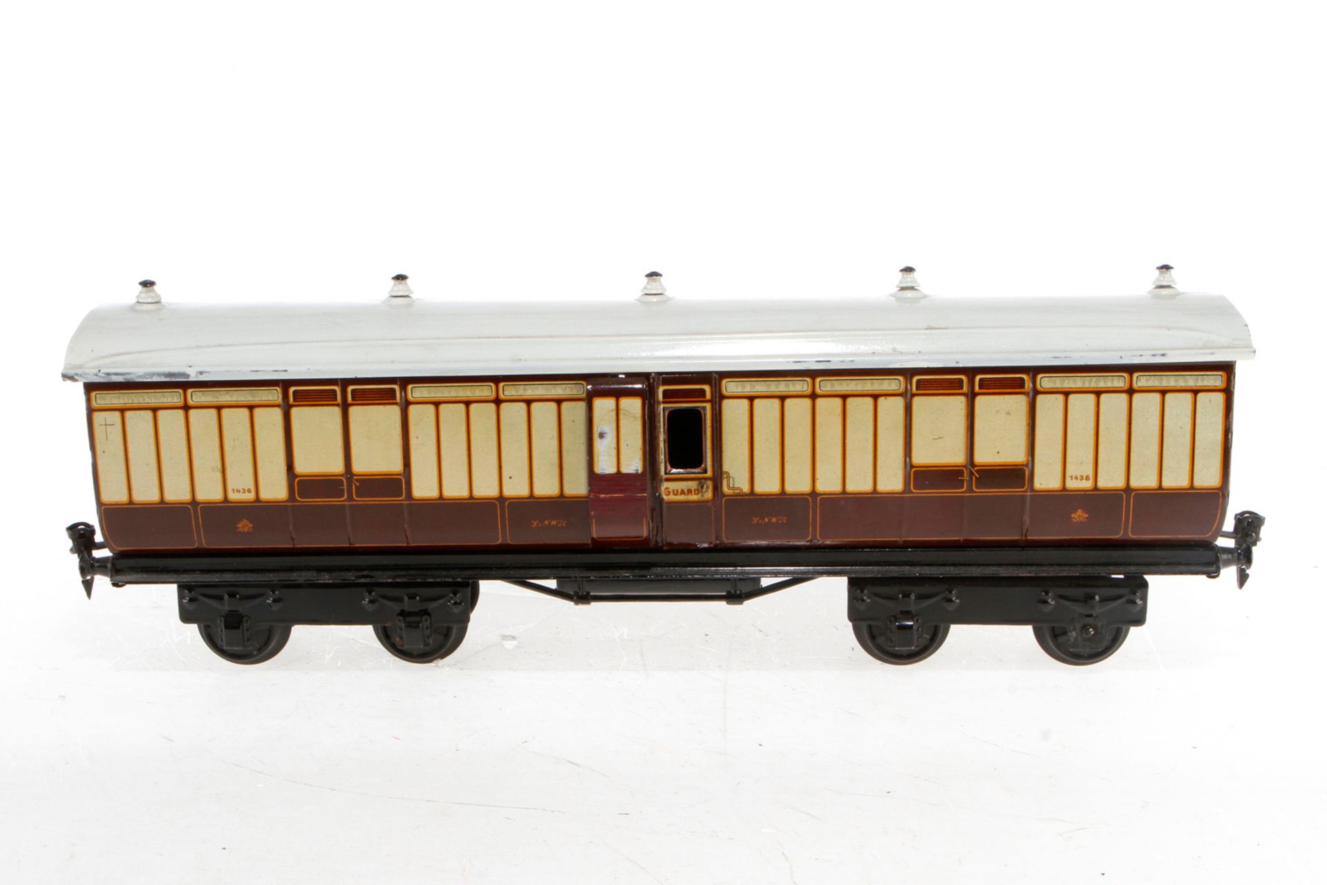 Märklin englischer Postwagen 2876 LNWR, S 1, CL, Dach nachalckiert, L 42, sonst Z 2