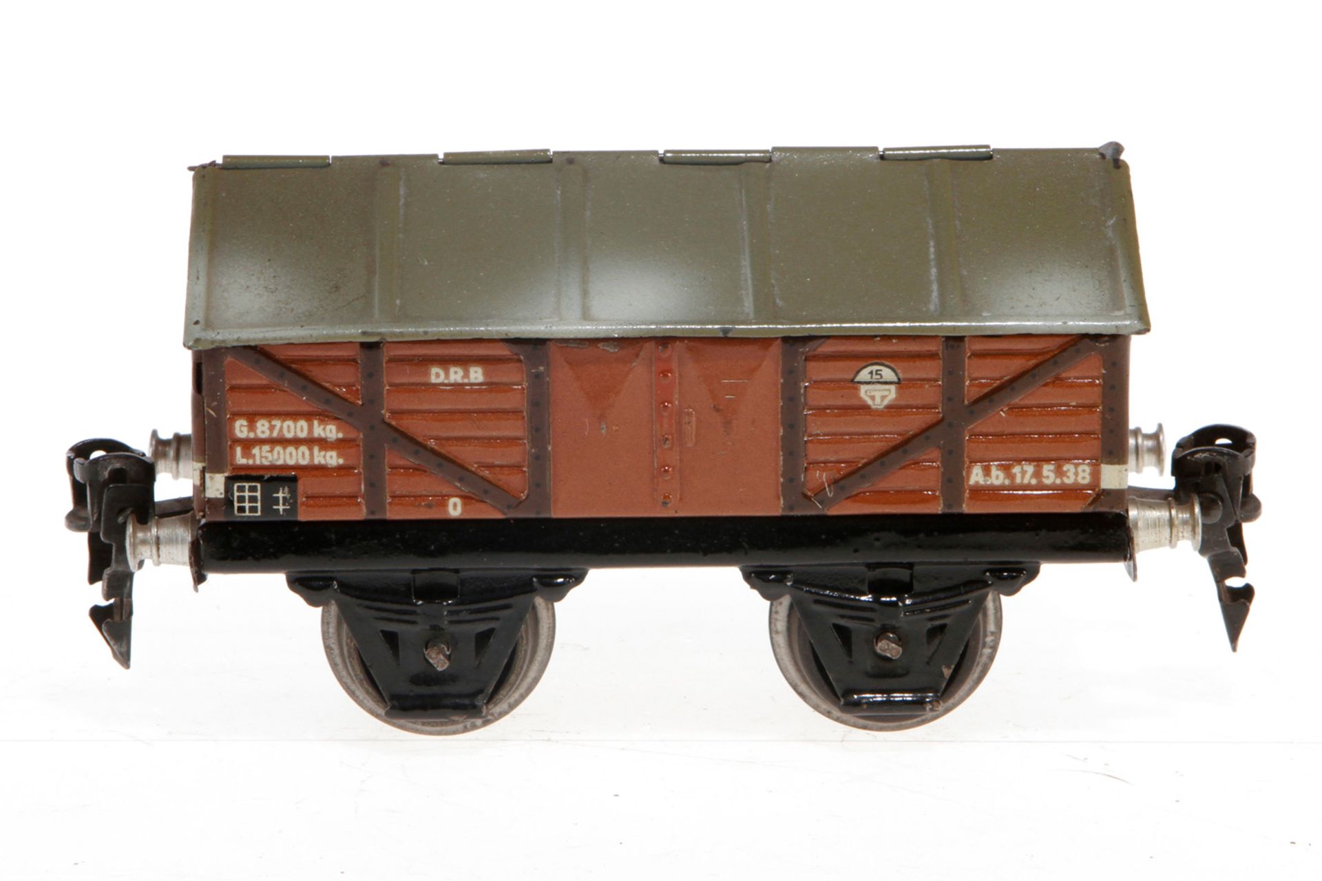 Märklin Zementwagen 1664, S 0, CL, LS und gealterter Lack, L 13, Z 2-3