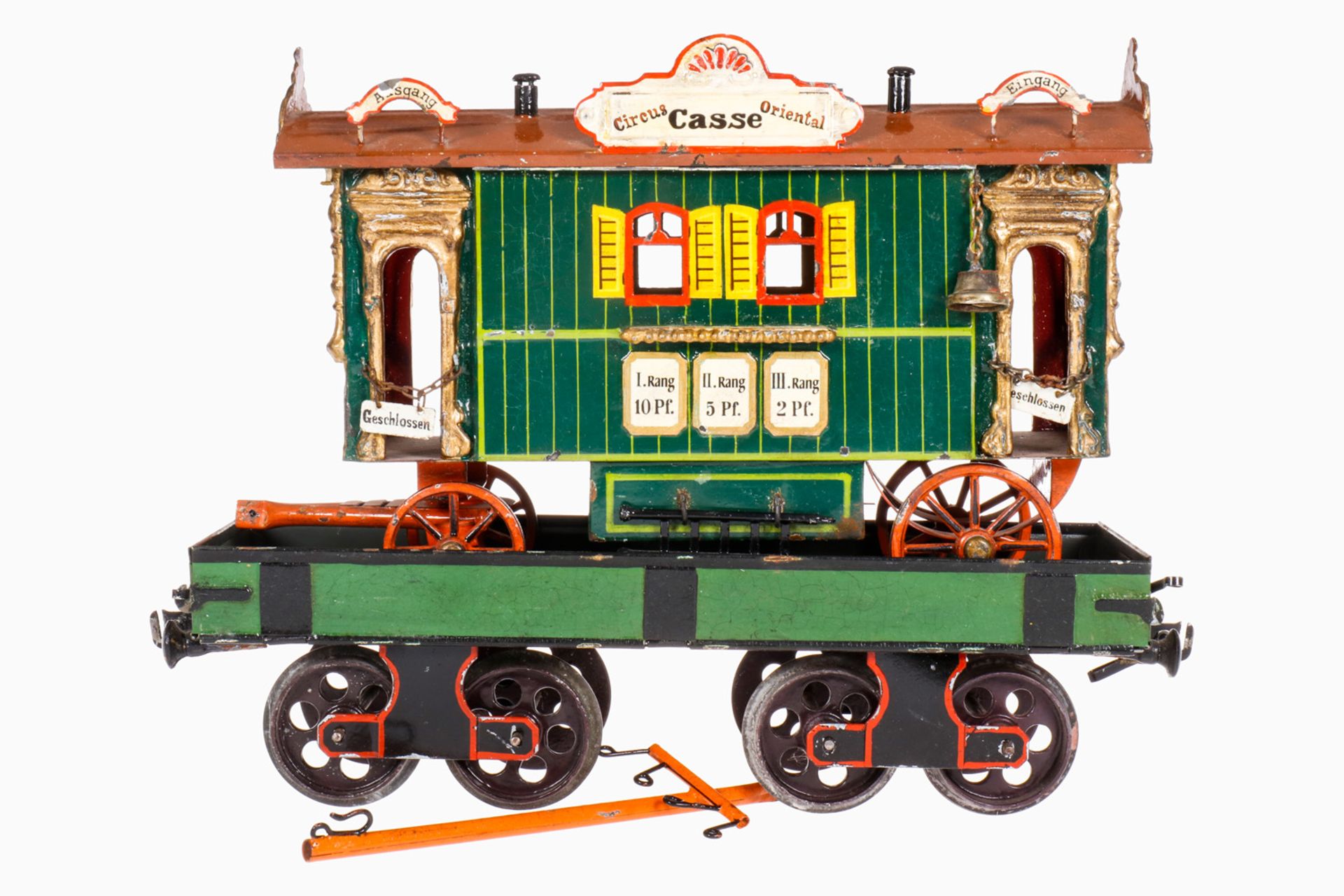 Circus Oriental Kassenwagen, phantasievolle und dekorative Eigenanfertigung nach Art von Märklin, in