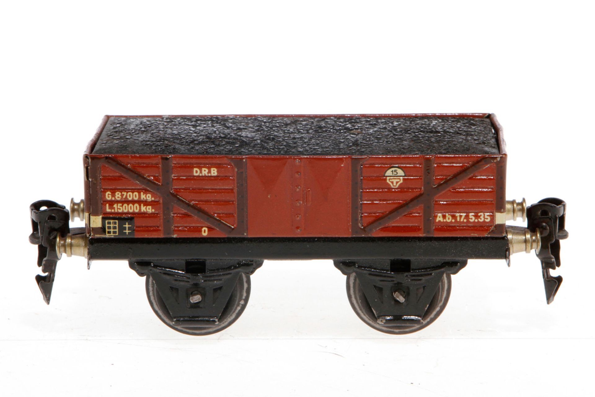 Märklin Kohlewagen 1662, S 0, CL, LS und gealterter Lack, L 13, Z 2-3