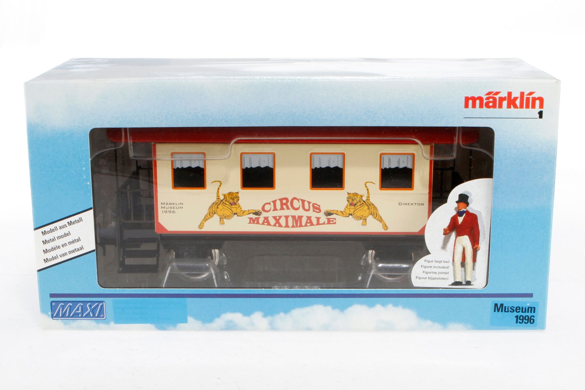 Märklin Maxi Circuswagen "Museum 1996", S 1, bunt, Alterungsspuren, OK, Z 2