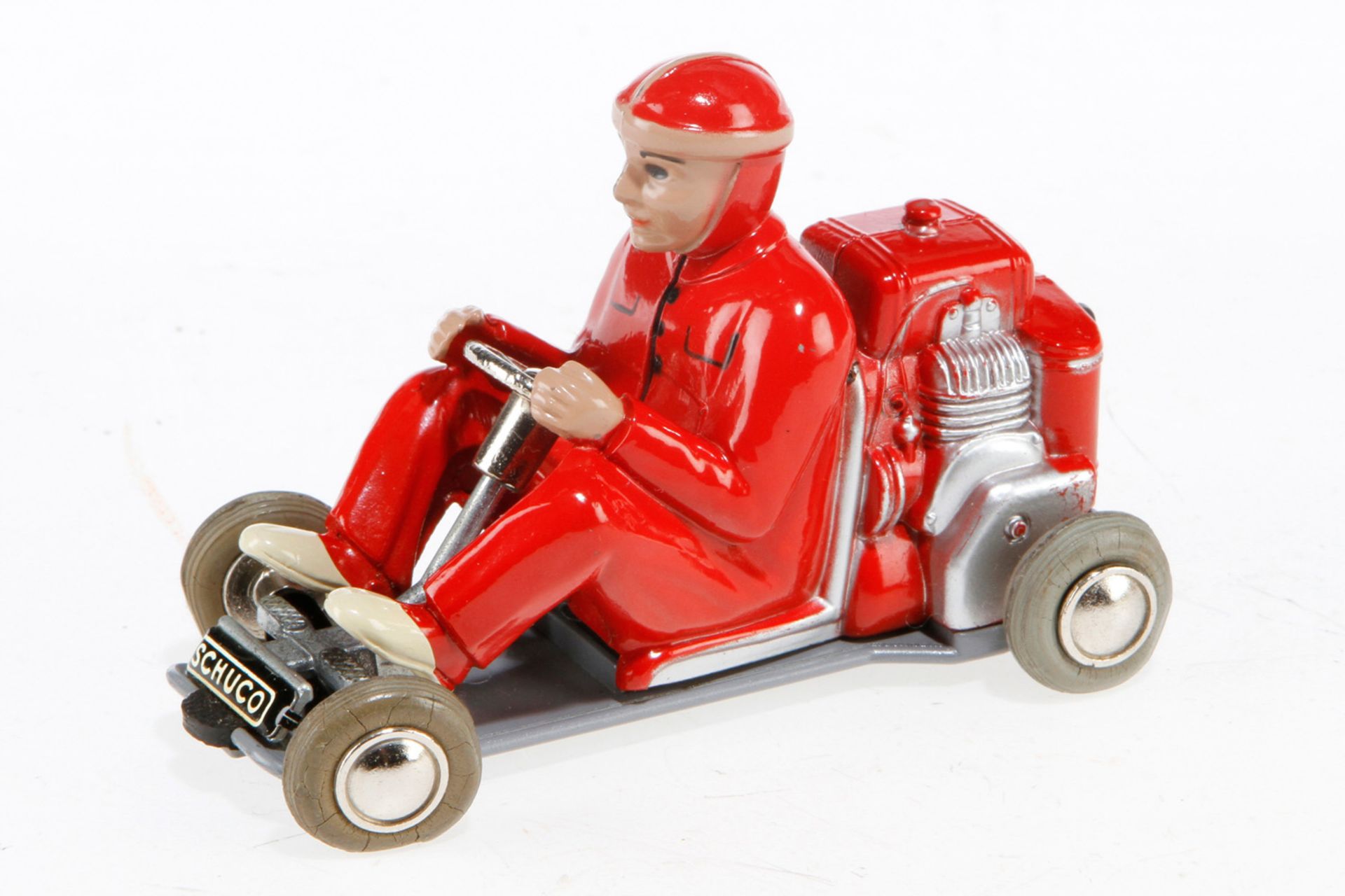 Schuco Micro Racer Go-Kart 1035, rot, intakt, Alterungsspuren, L 8,5, OK, Z 2