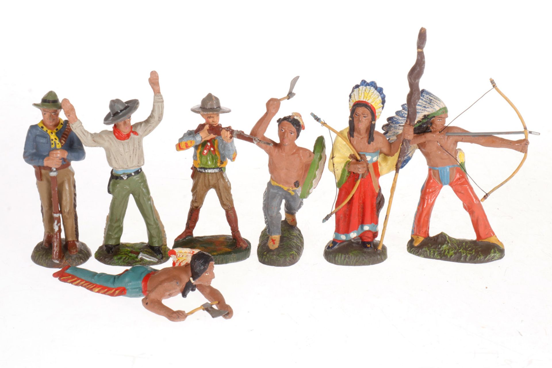 7 Indianer und Cowboys, Masse, HL, LS, Z 3