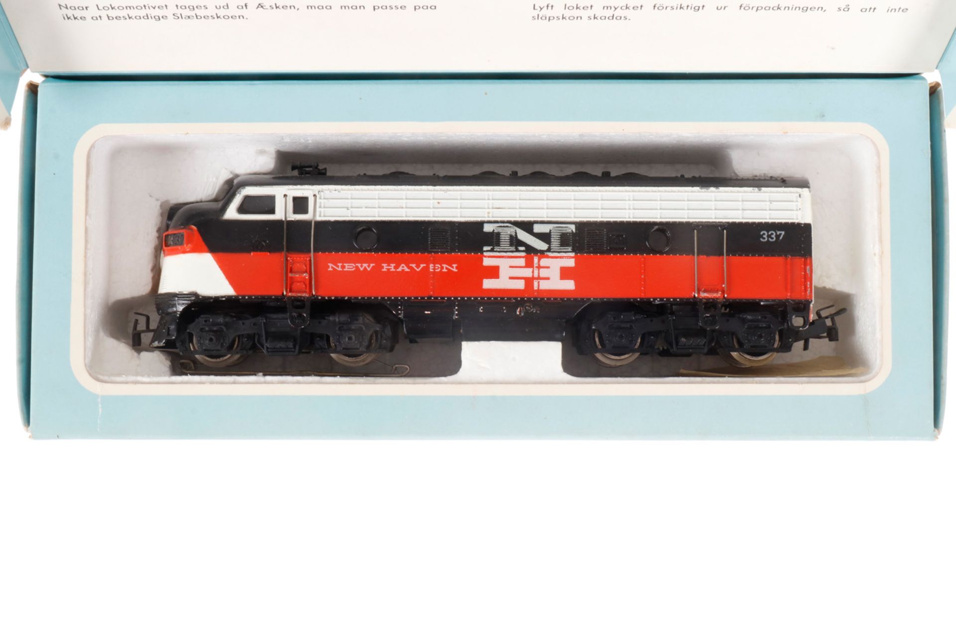 Märklin Diesellok "NH 337" 3062, S H0, weiß/schwarz/rot, OK, Z 3