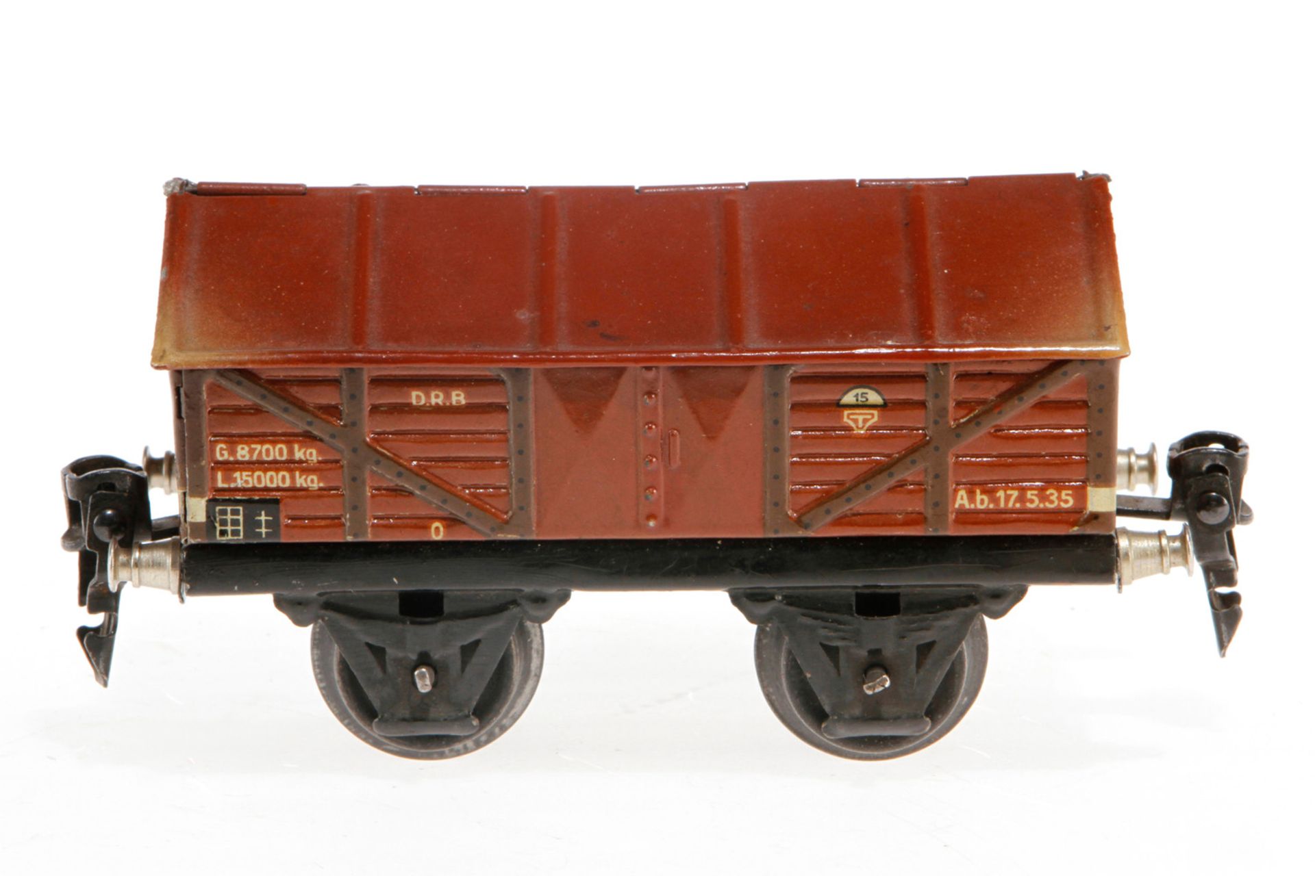 Märklin Zementwagen 1664, S 0, CL, LS und gealterter Lack, L 13, Z 2-3