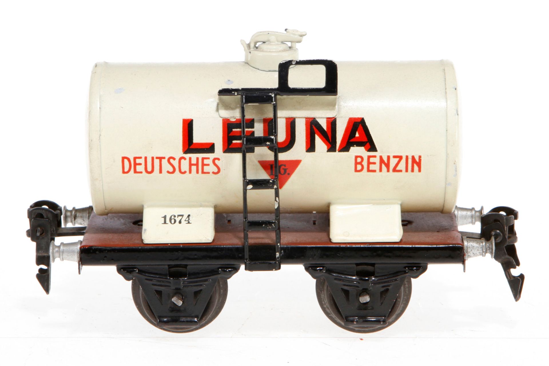 Märklin Leuna Kesselwagen 1674, S 0, HL, LS und gealterter Lack, L 13, Z 2-3