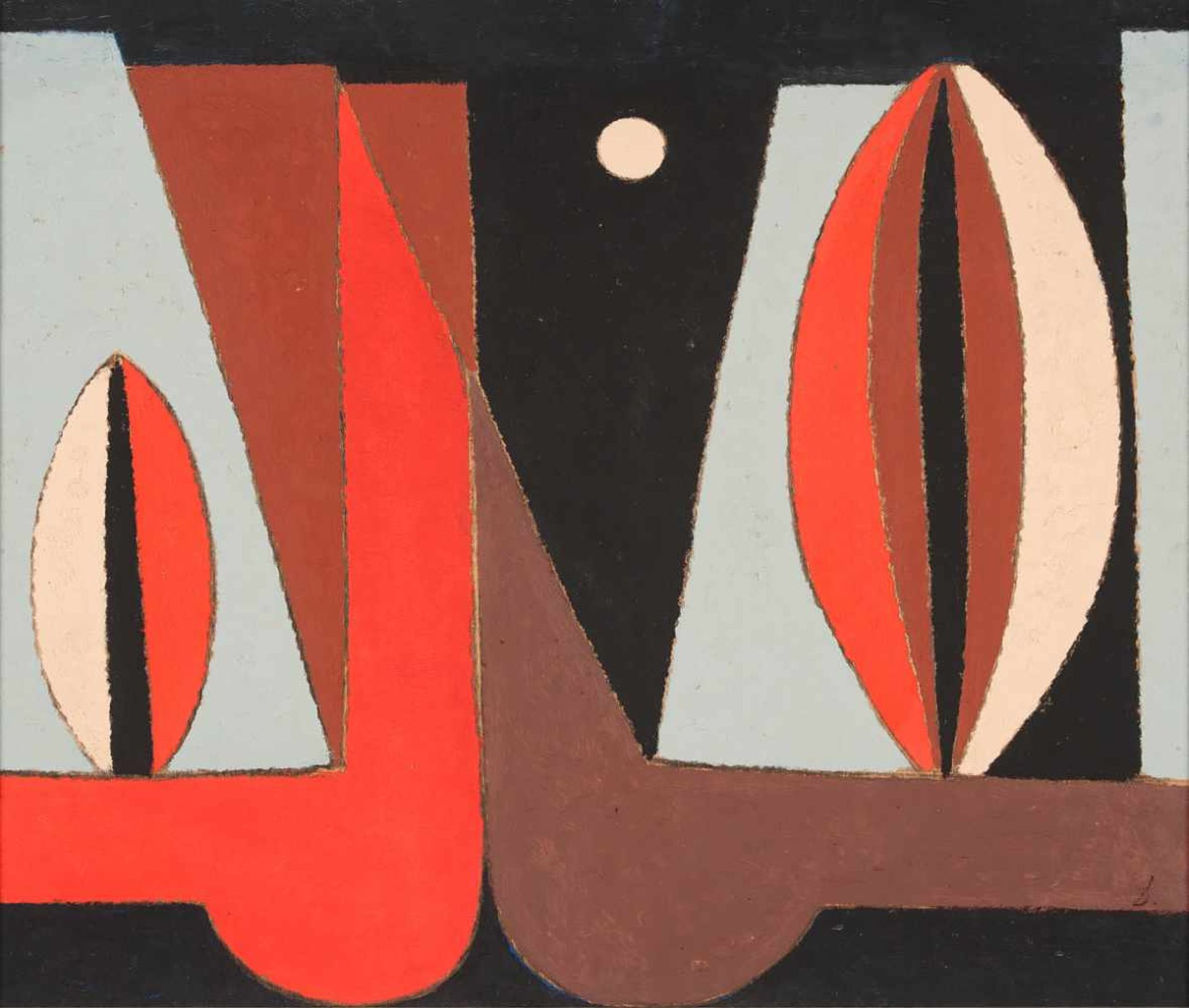 Davringhausen, Heinrich Maria(Aachen 1894 - 1970 Cagnes-sur-Mer)o.T. Öl auf Holz. Um 1963. 54,5 x