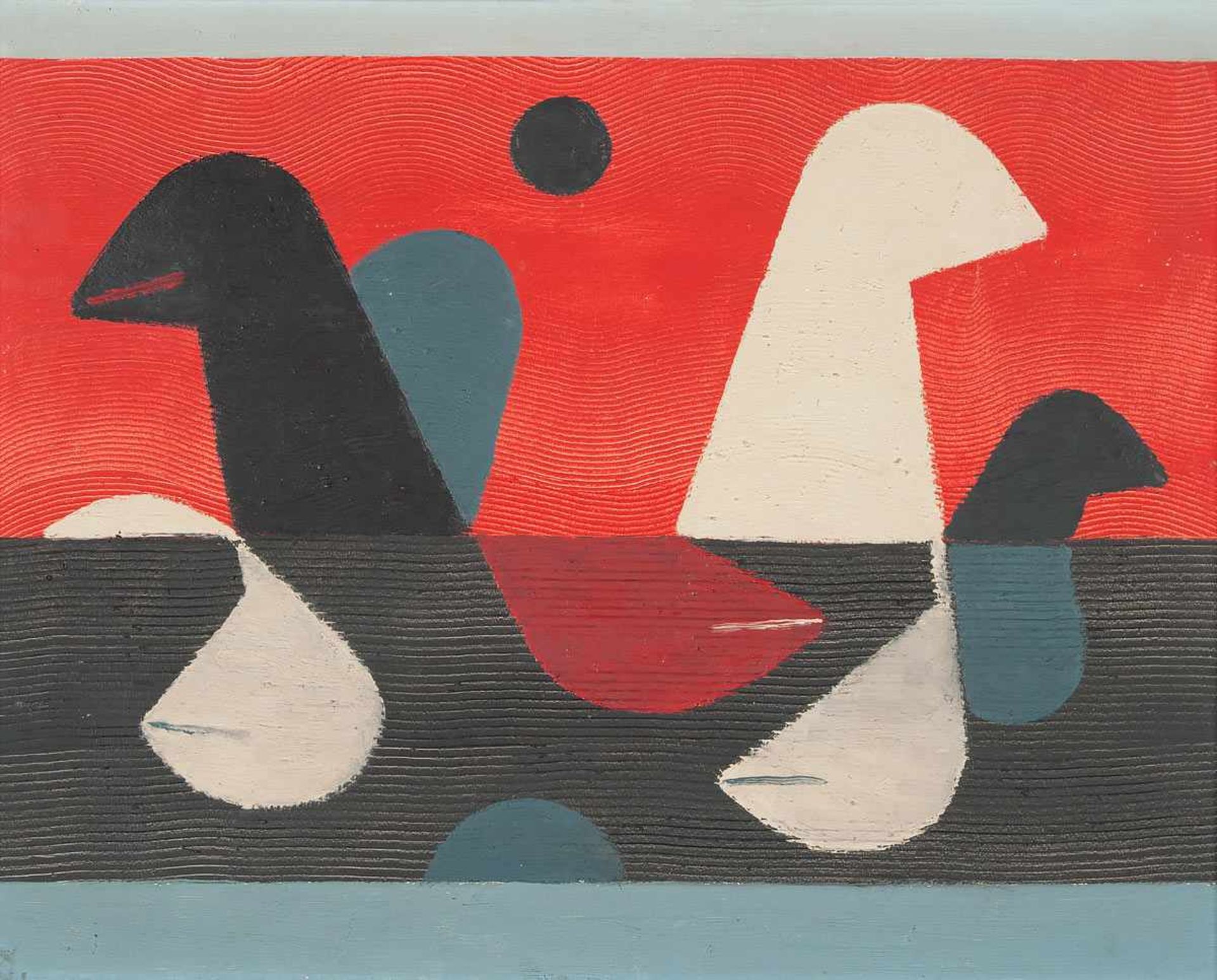 Davringhausen, Heinrich Maria(Aachen 1894 - 1970 Cagnes-sur-Mer)o.T. Öl auf Holz. 1963. 46 x 58