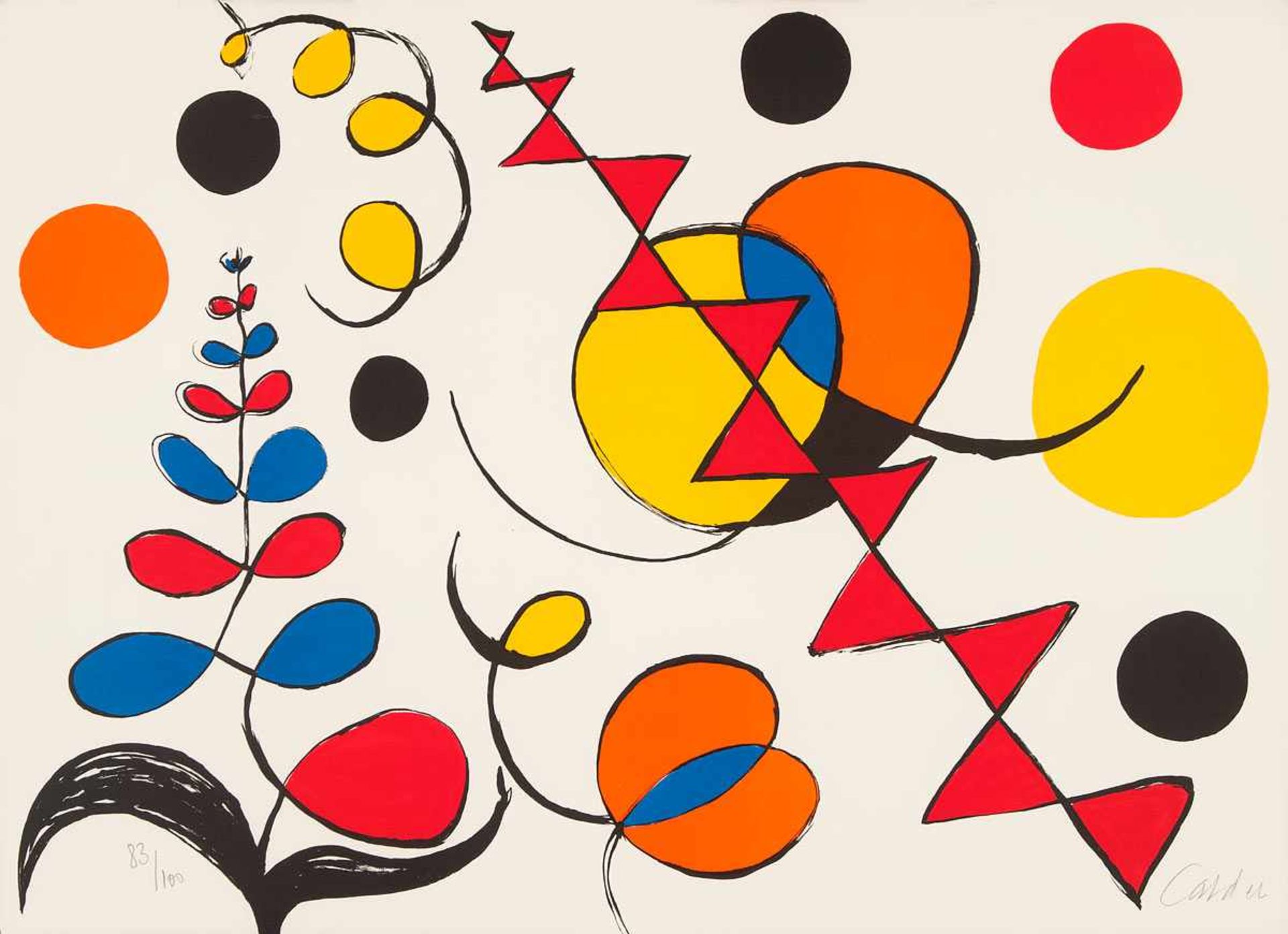 Calder, Alexander(Lawnton bei Philadelphia 1898 - 1976 New York)o.T. (Aus "La Mémoire Élémentaire").