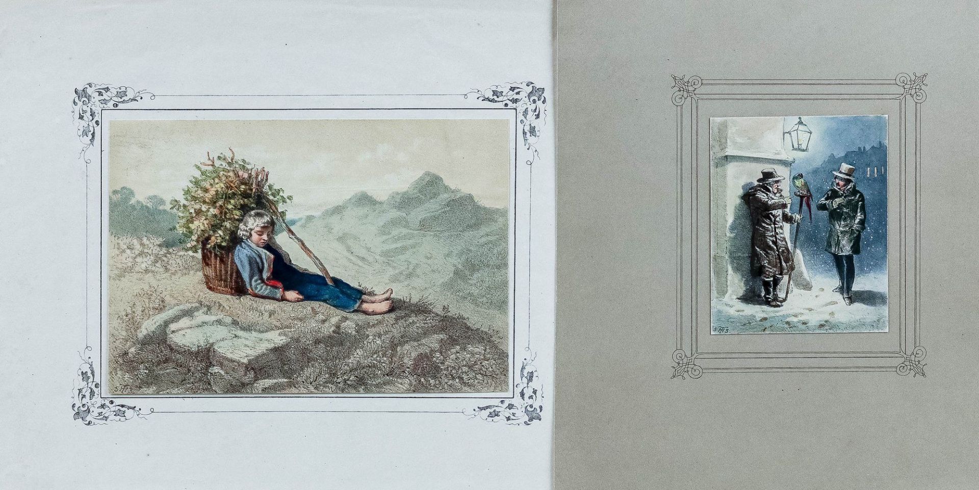 Hosemann, Theodor (Brandenburg, Berlin 1807-1875)Acht kol. Lithographienals Buchillustrationen: - Bild 3 aus 3