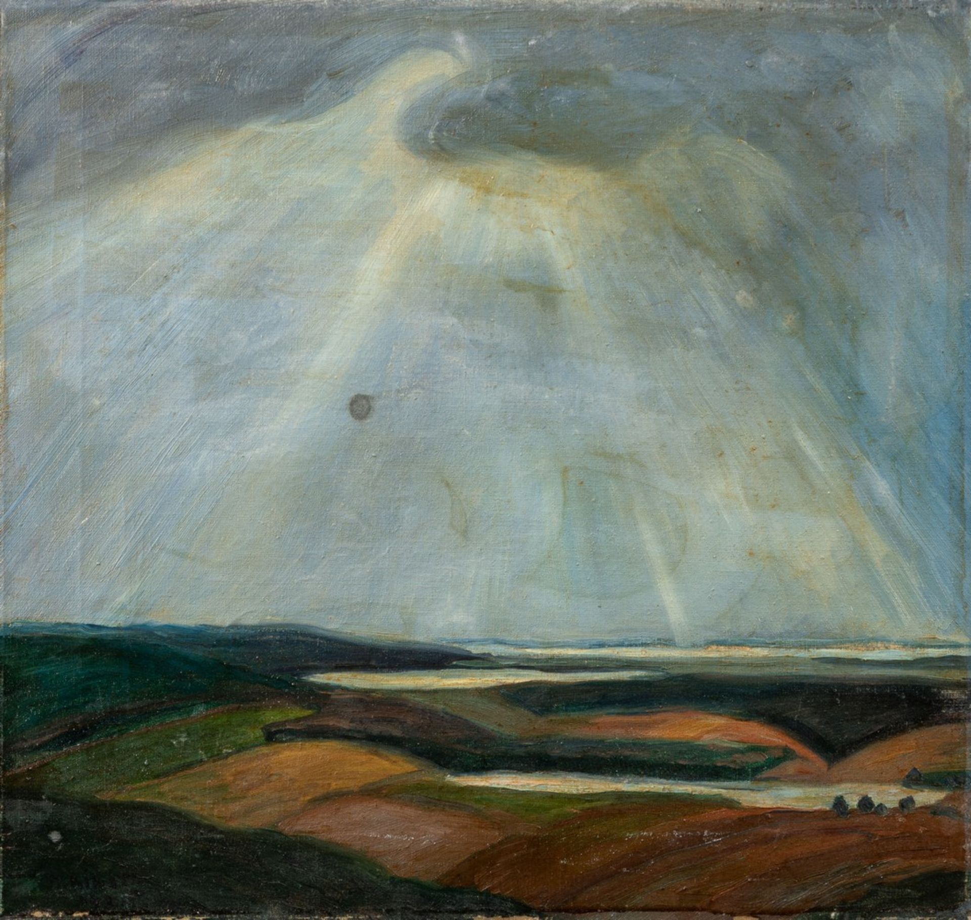 Kindt, Max (Starkenhorst, Berlin 1896-1970)Drei verschiedene Gemäldea) Landschaft mit