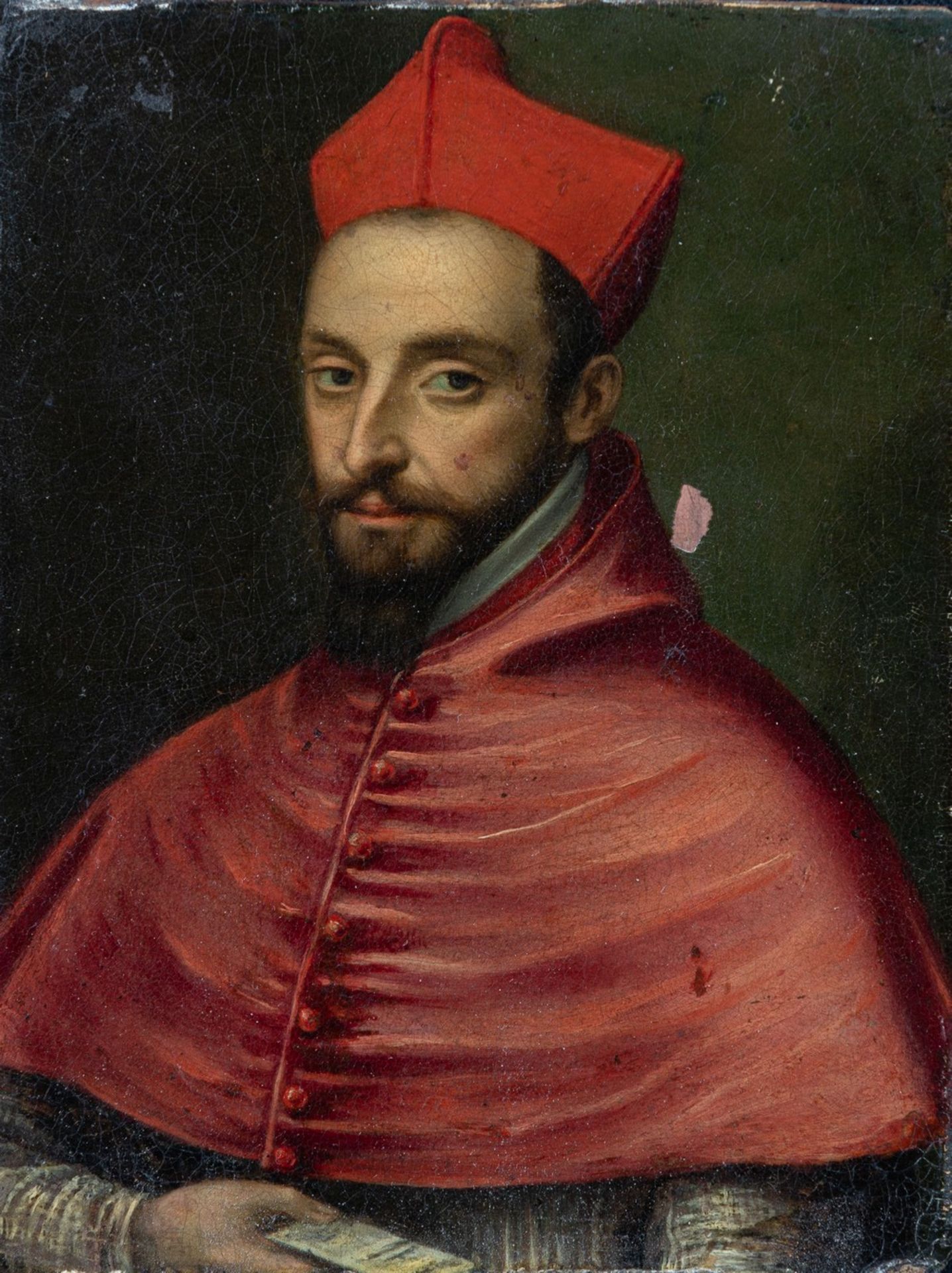 Mierevelt, Michiel van (Delft 1567-1641) , zugeschriebenBrustbildnis eines Kardinals in