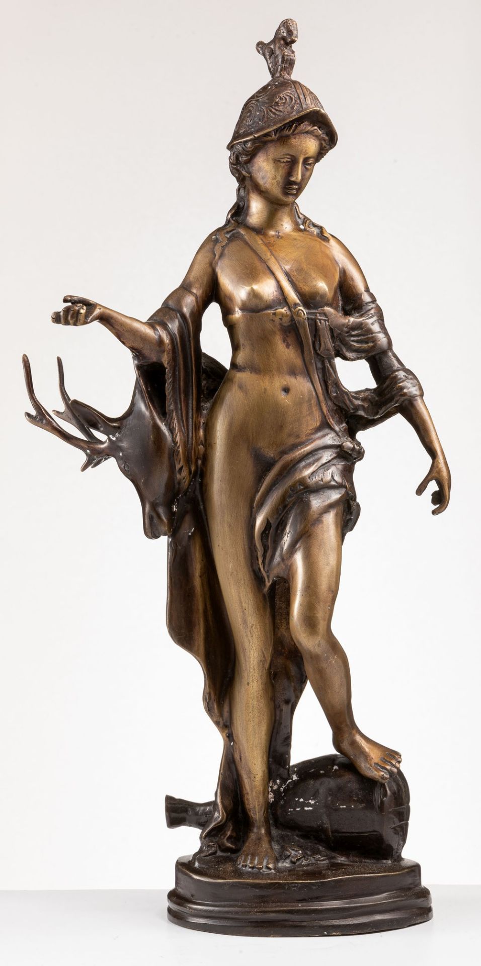 Allegorische Figurder "Tellus Bavarica, Bayerische Erde". Bronzereplik nach dem Original auf dem