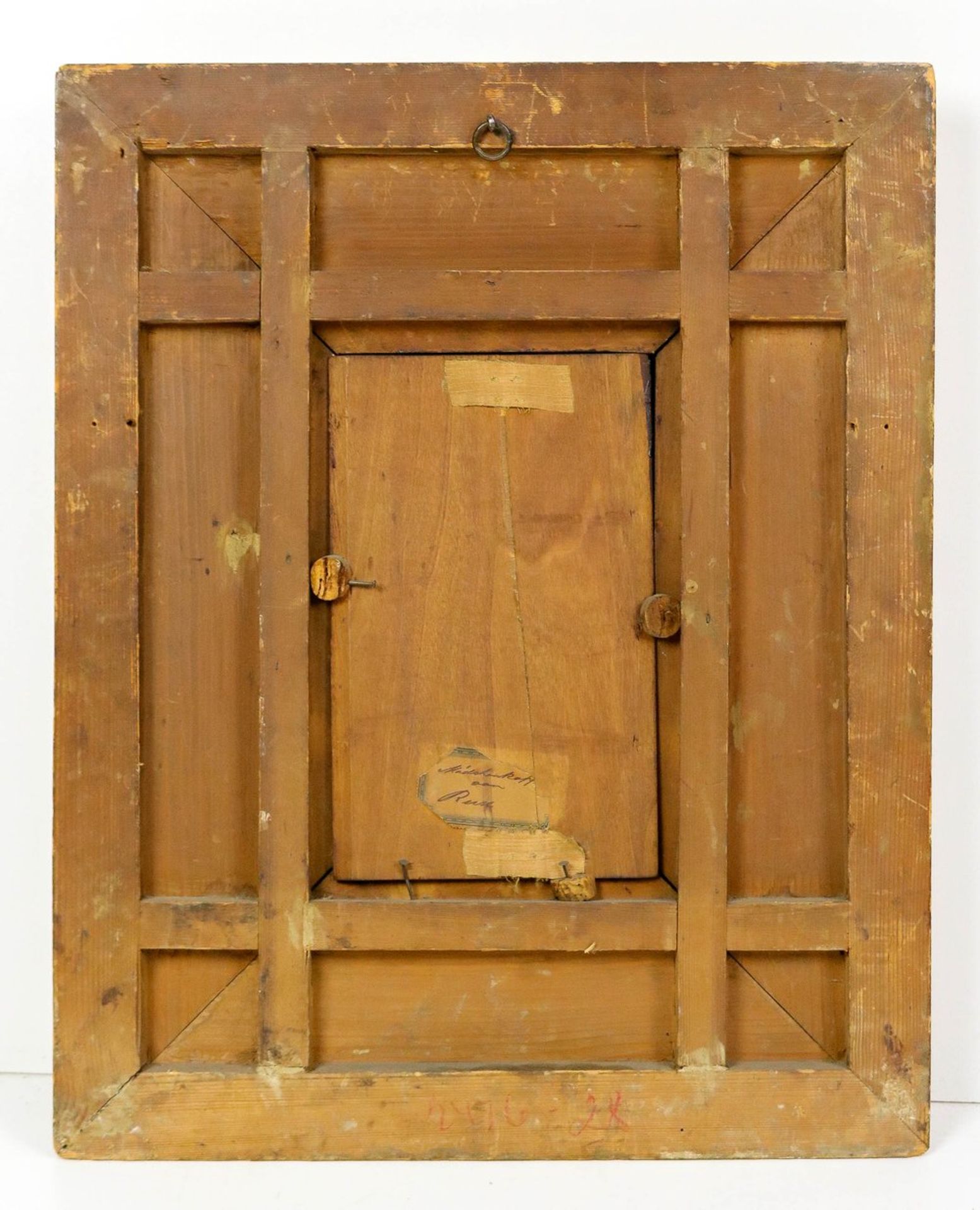 Rahmen im Barockstil Holz geschnitzt mit Stuckauflage vergoldet. Vorgekehlte Doppelrahmu - Bild 5 aus 6