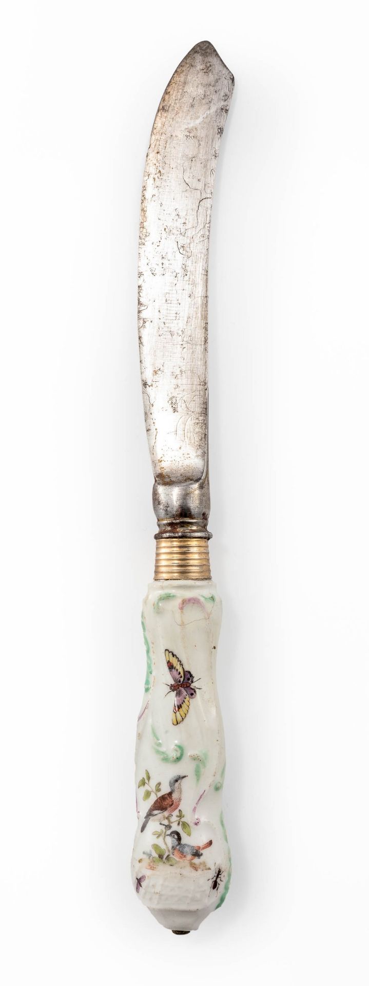 Messer für das Service mit Vögeln und Insekten für Friedrich den GroßenMeissen, um 1760< - Bild 2 aus 2