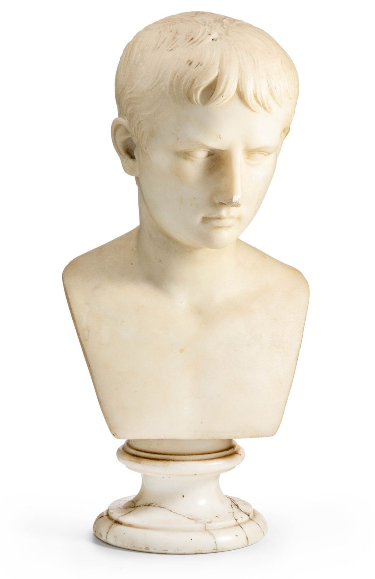Lucius Caesar, Adoptivsohn des Kaisers AugustusAntikenkopie. Marmorbüste. Originale in d