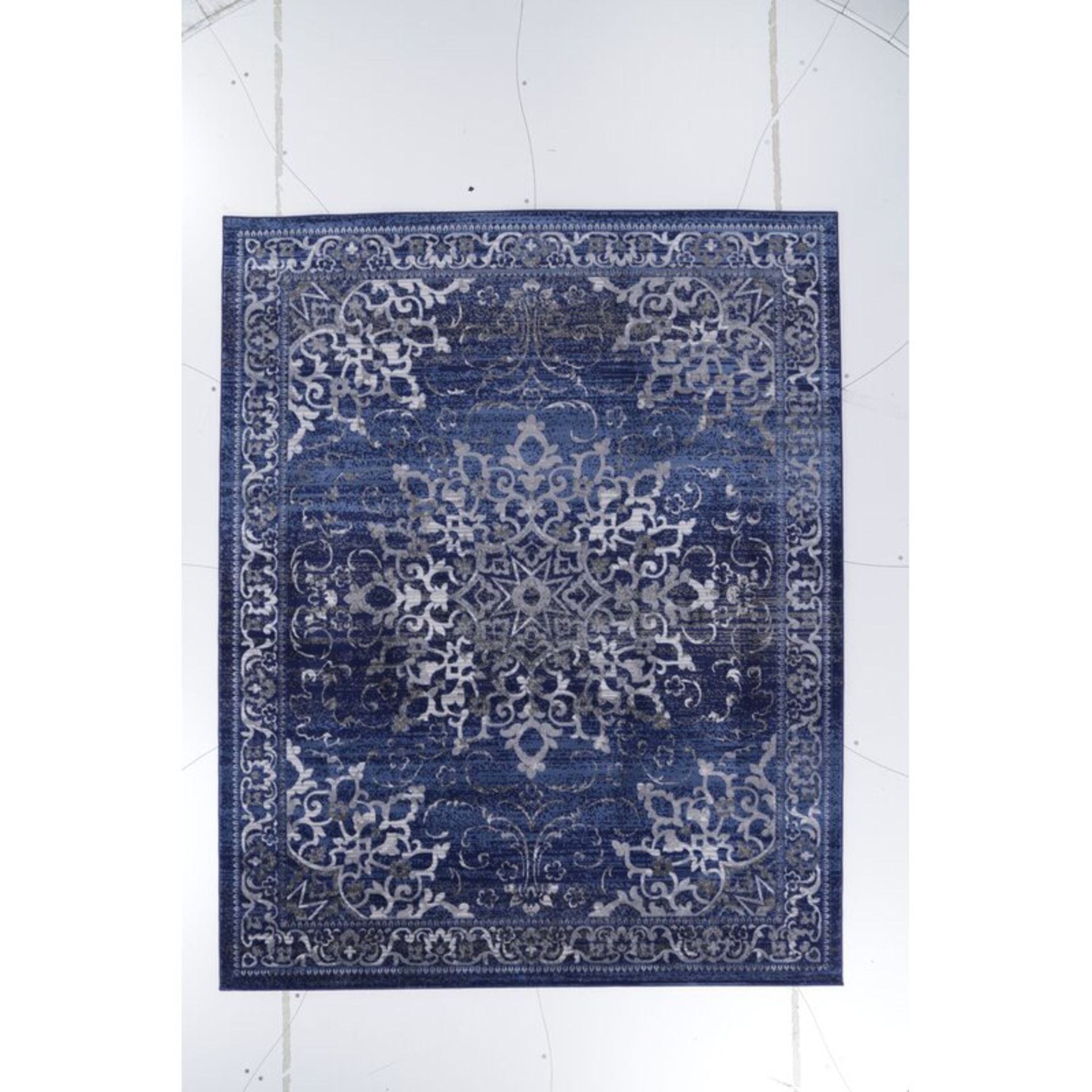 Amba Blue Area Rug Rectangle 160 x 220cm - RRP £84.99