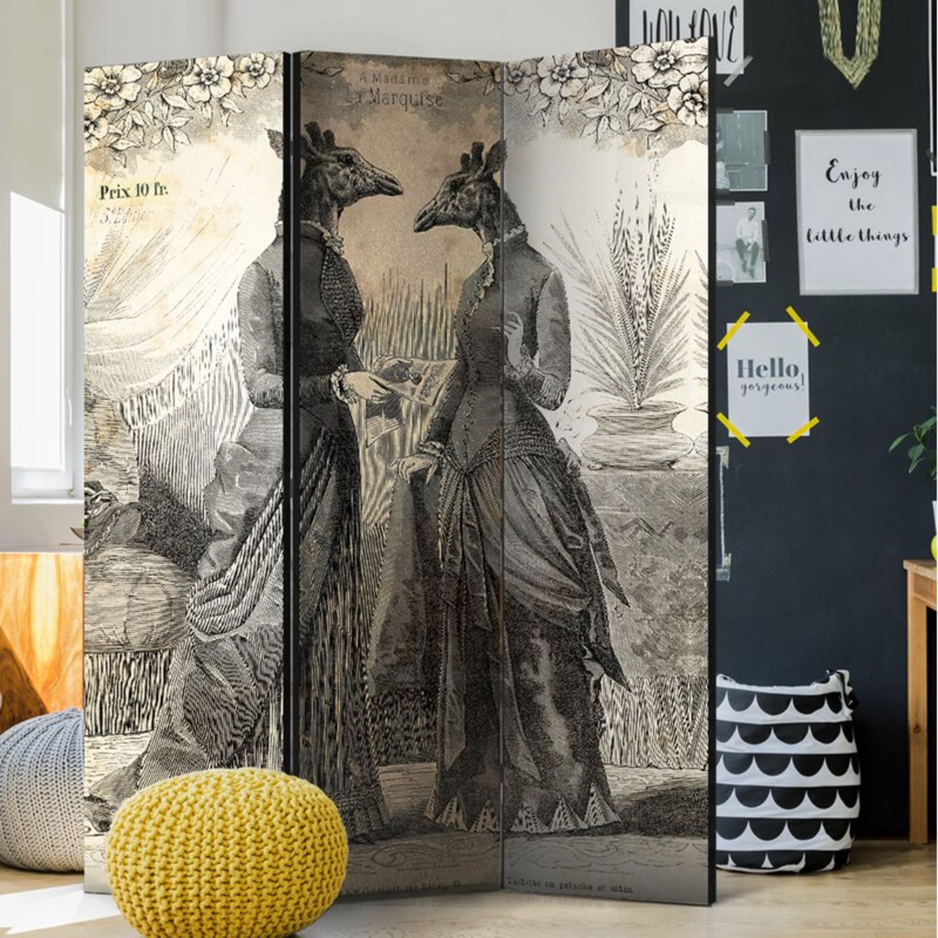 Stanford Room Divider 3 Panels - RRP £114.99 - Image 2 of 2