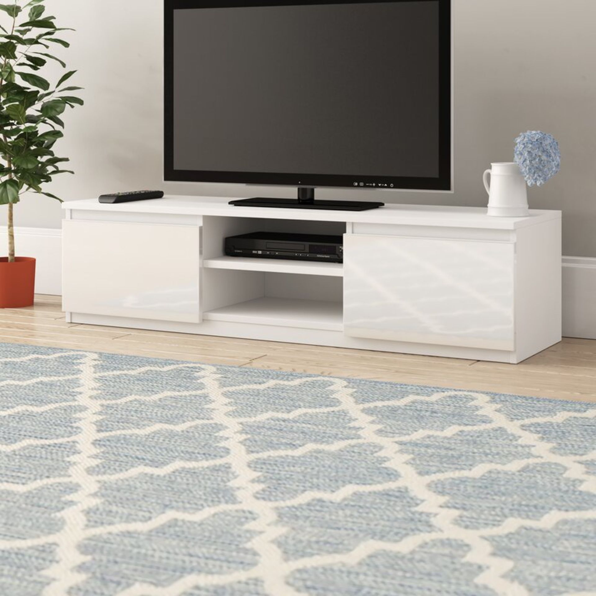 Ordonez TV Stand for TVs up to 58" White - RRP £173.99 - Image 2 of 2