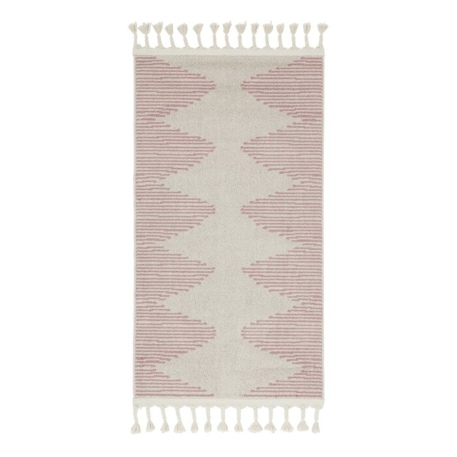 Loop-De-Loop Zipped Blush/Ivory Rug RRP £67.99