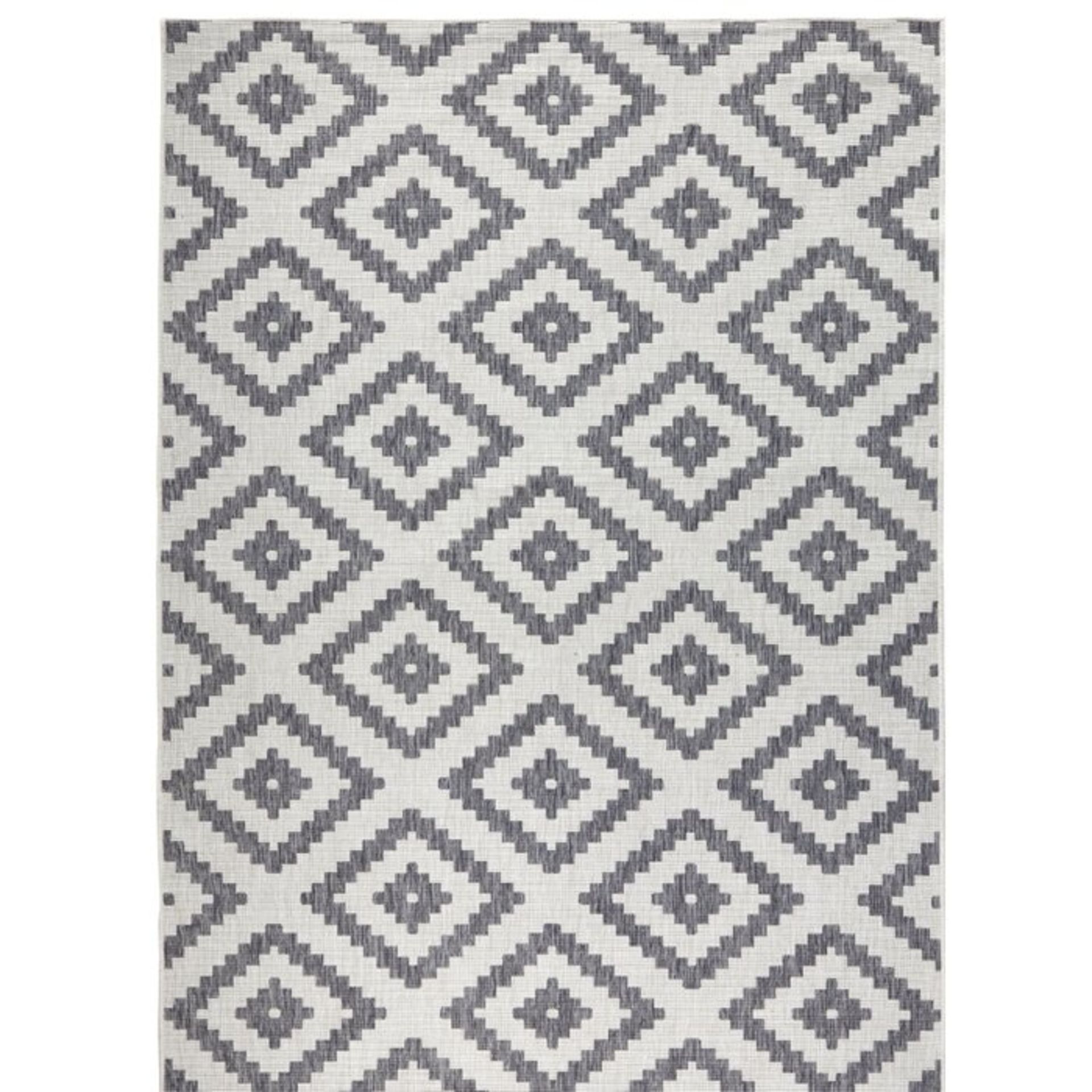 Malta Grey/Cream Reversible Rug - RRP £62.99