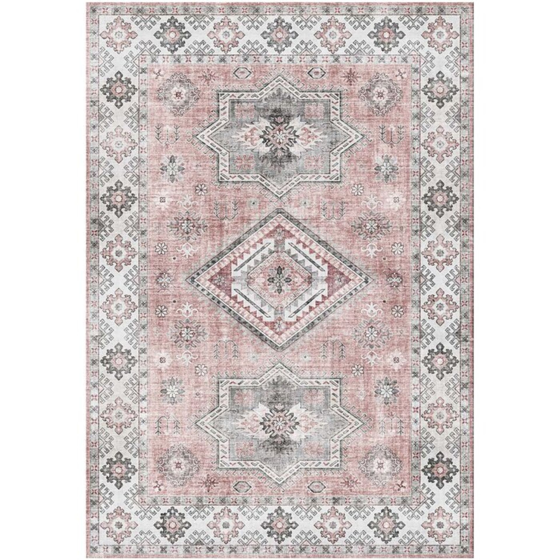 Bourland Grey/Pink - Rug RRP £59.99