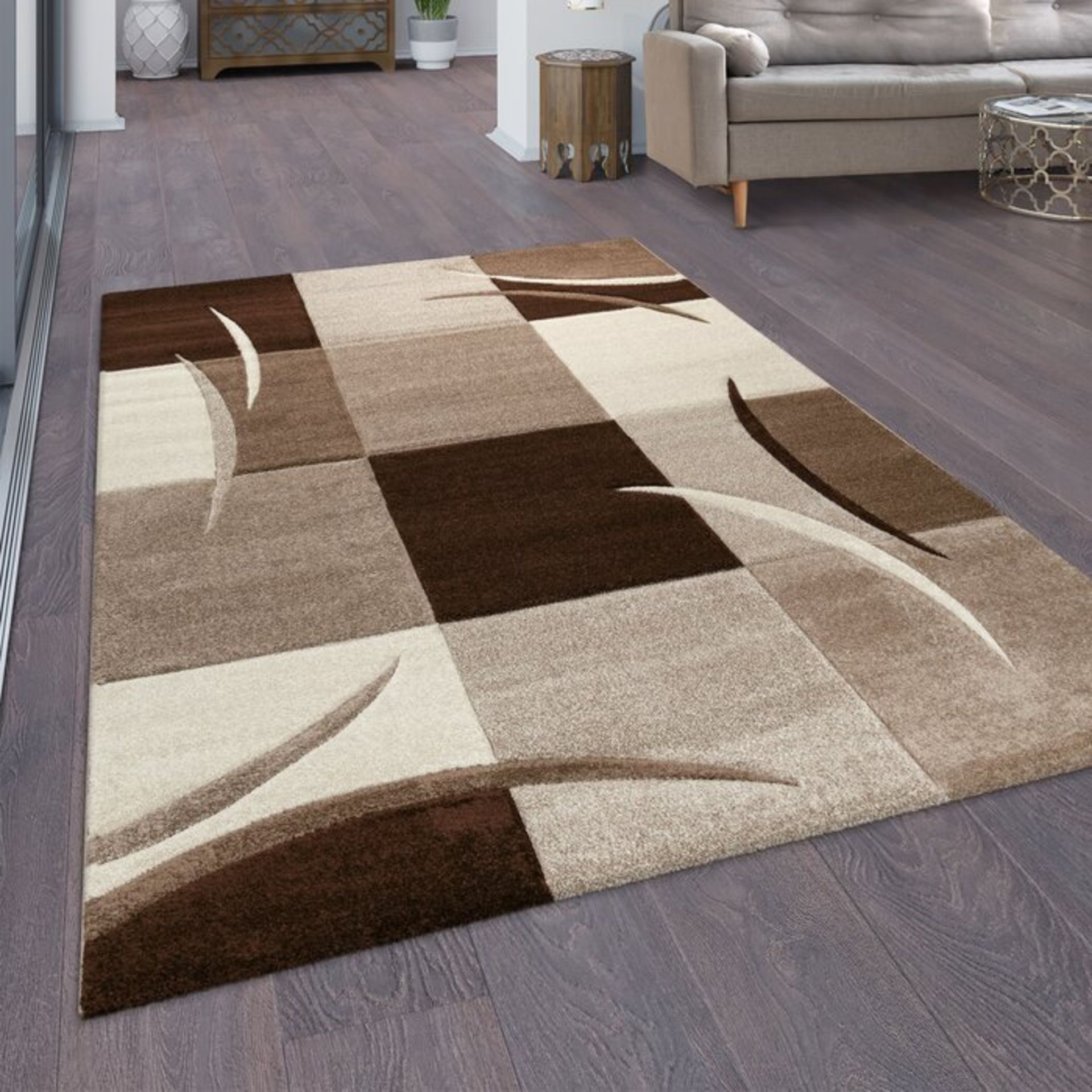 Aliana Brown/Cream/Ivory Rug - RRP £34.99