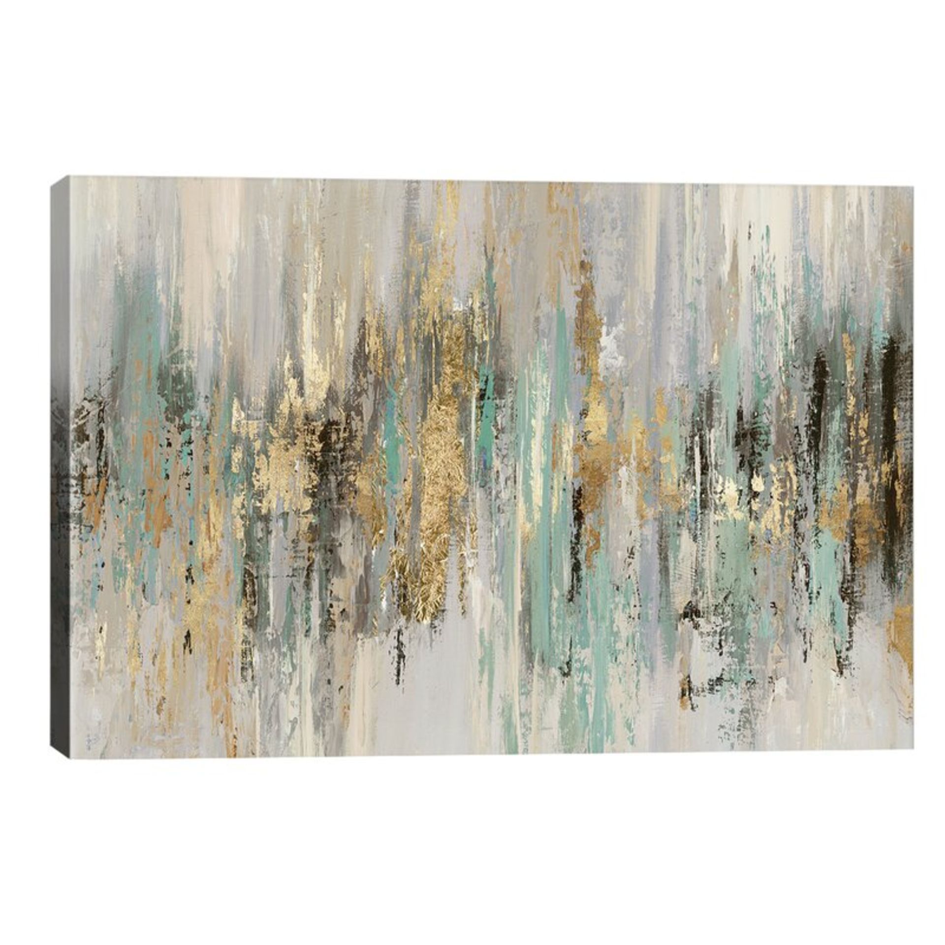 Dripping Gold I by Tom Reeves - Wrapped Canvas Painting Print - RRP £499 - Image 2 of 2