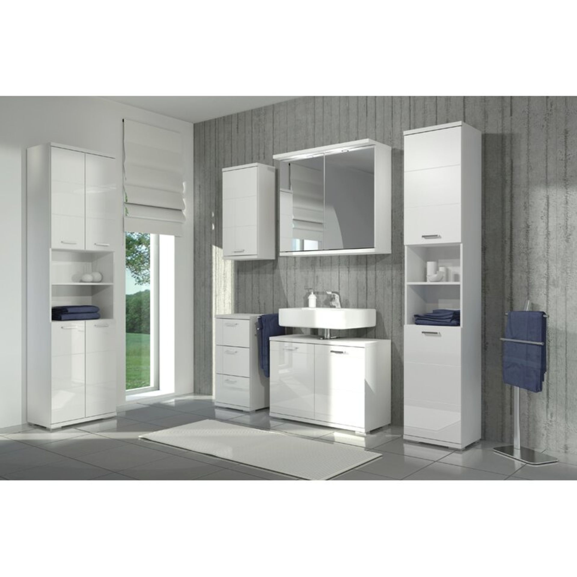 Pegues 36 x 74cm Free Standing Cabinet - RRP £112.99 - Image 2 of 3