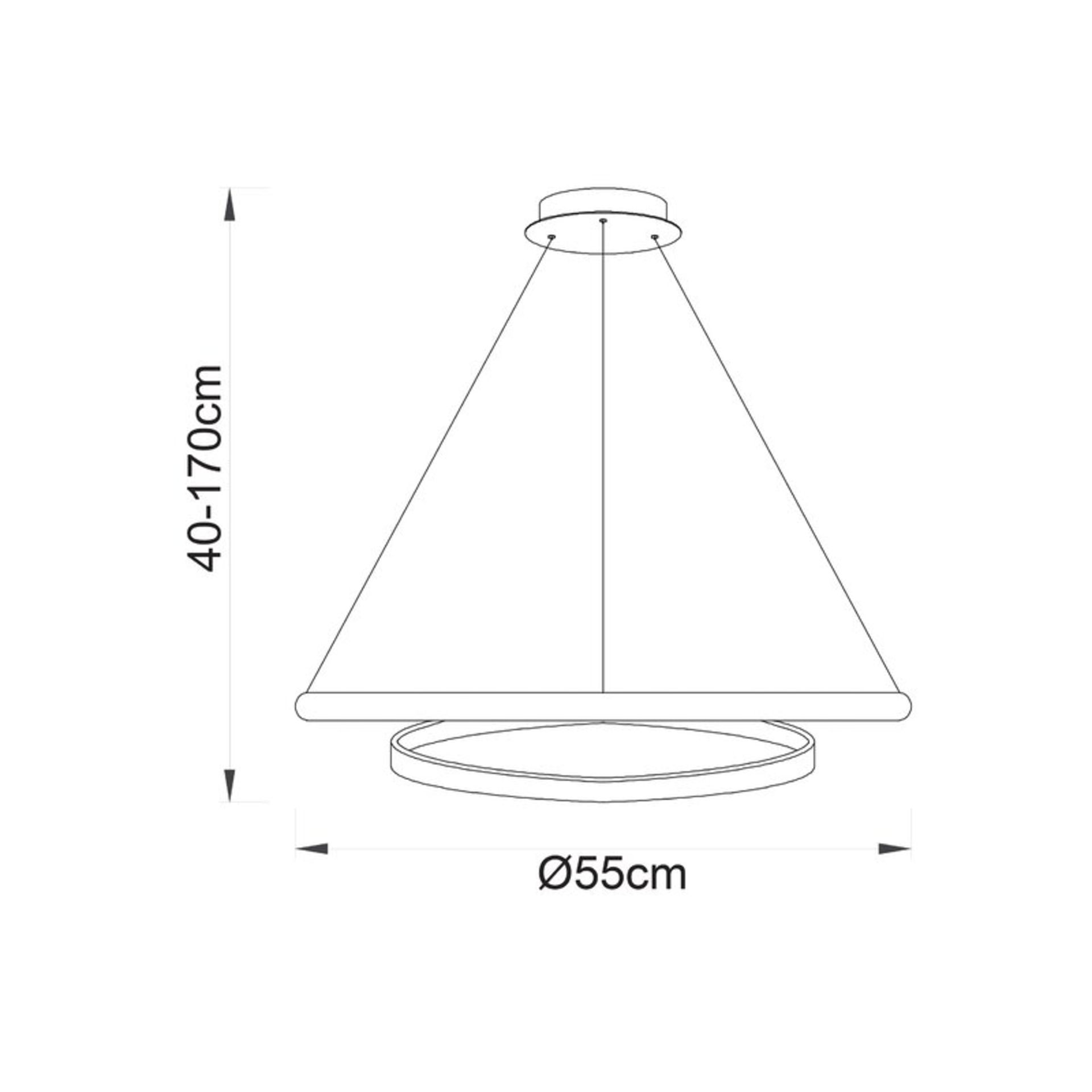 Custinne 1-Light LED Wagon Wheel Chandelier - RRP £324 - Image 4 of 4