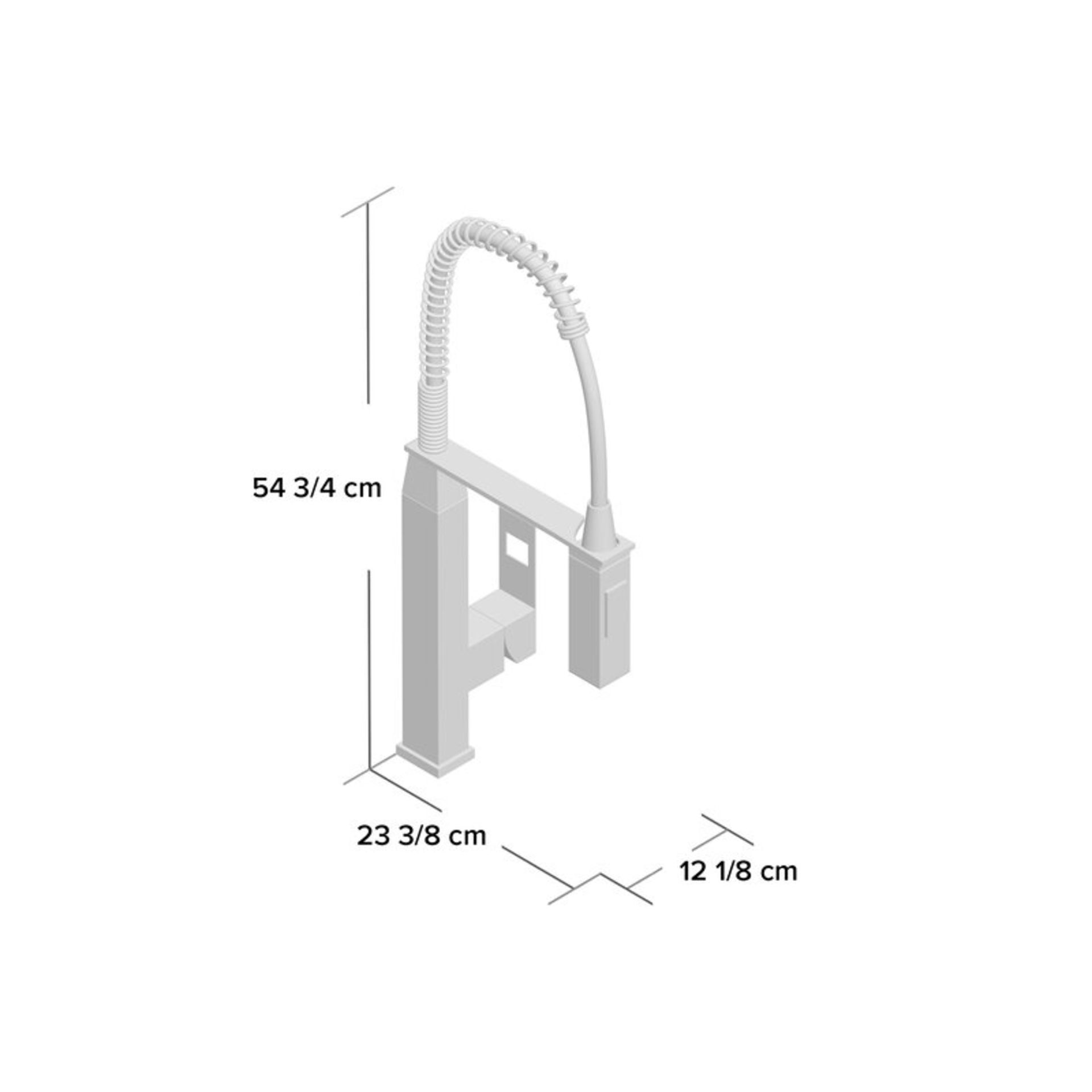 Grohe Eurocube Professional Kitchen Single Handle Monobloc Mixer Tap with Silk Move - RRP £439.99 - Image 3 of 3